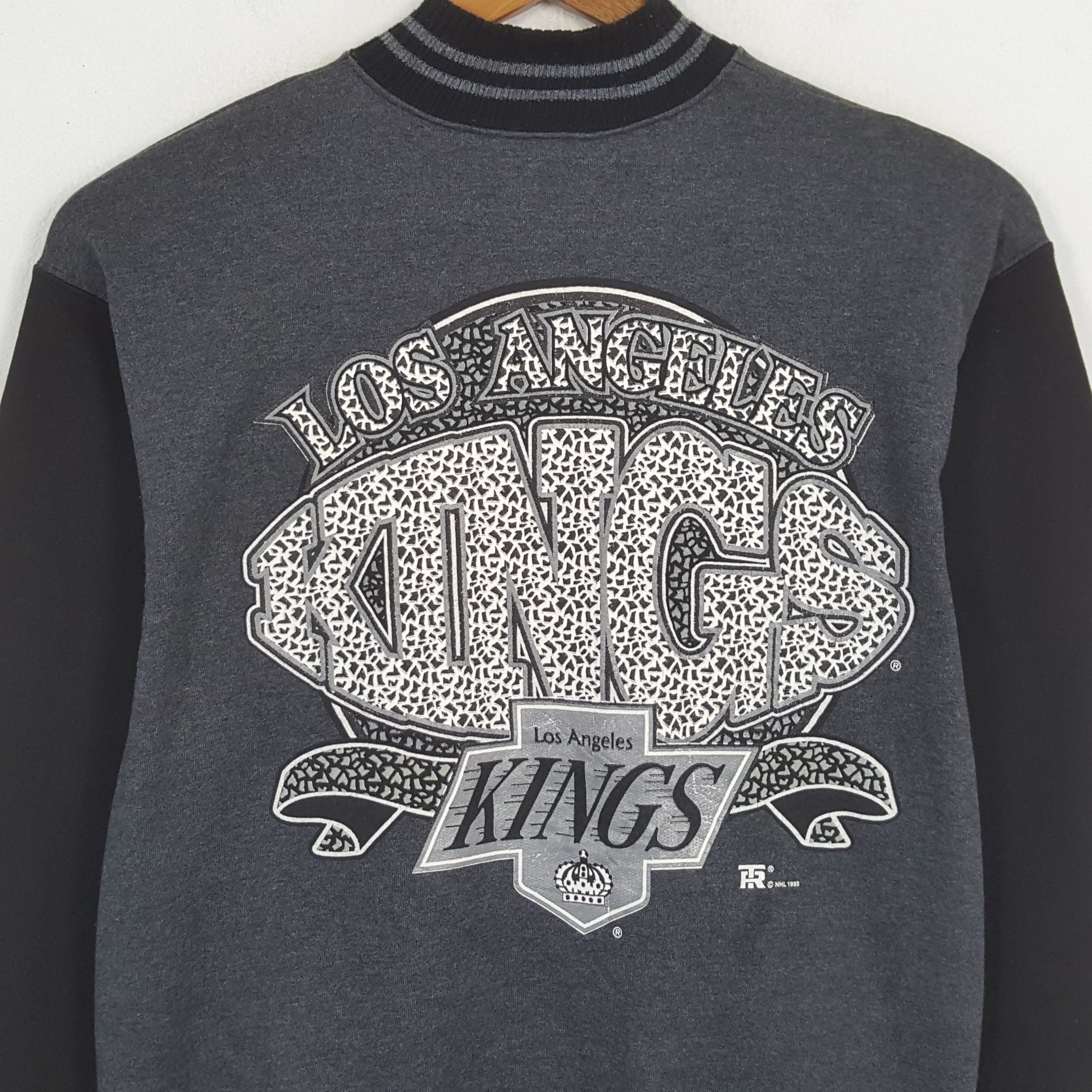 NHL × Vintage Vintage LOS ANGELES KINGS NHL Team Varsity Jacket Size US L / EU 52-54 / 3 - 2 Thumbnail