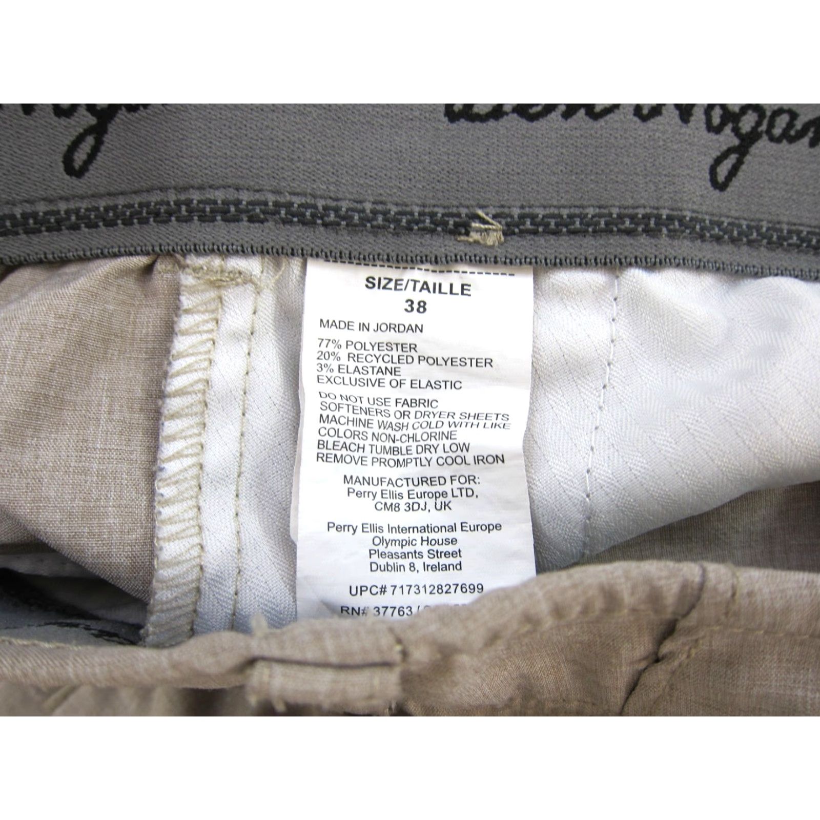 Hogan Ben Hogan Chino Shorts Men 38 Blue Movement Active Stretch 4 pockets Solid Summer Spring Casual Travel Mens Size US 38 / EU 54 - 3 Thumbnail
