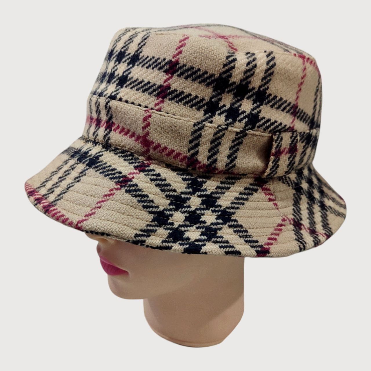 Burberry × Vintage Vintage Burberry wool bucket hat Size ONE SIZE - 6 Thumbnail
