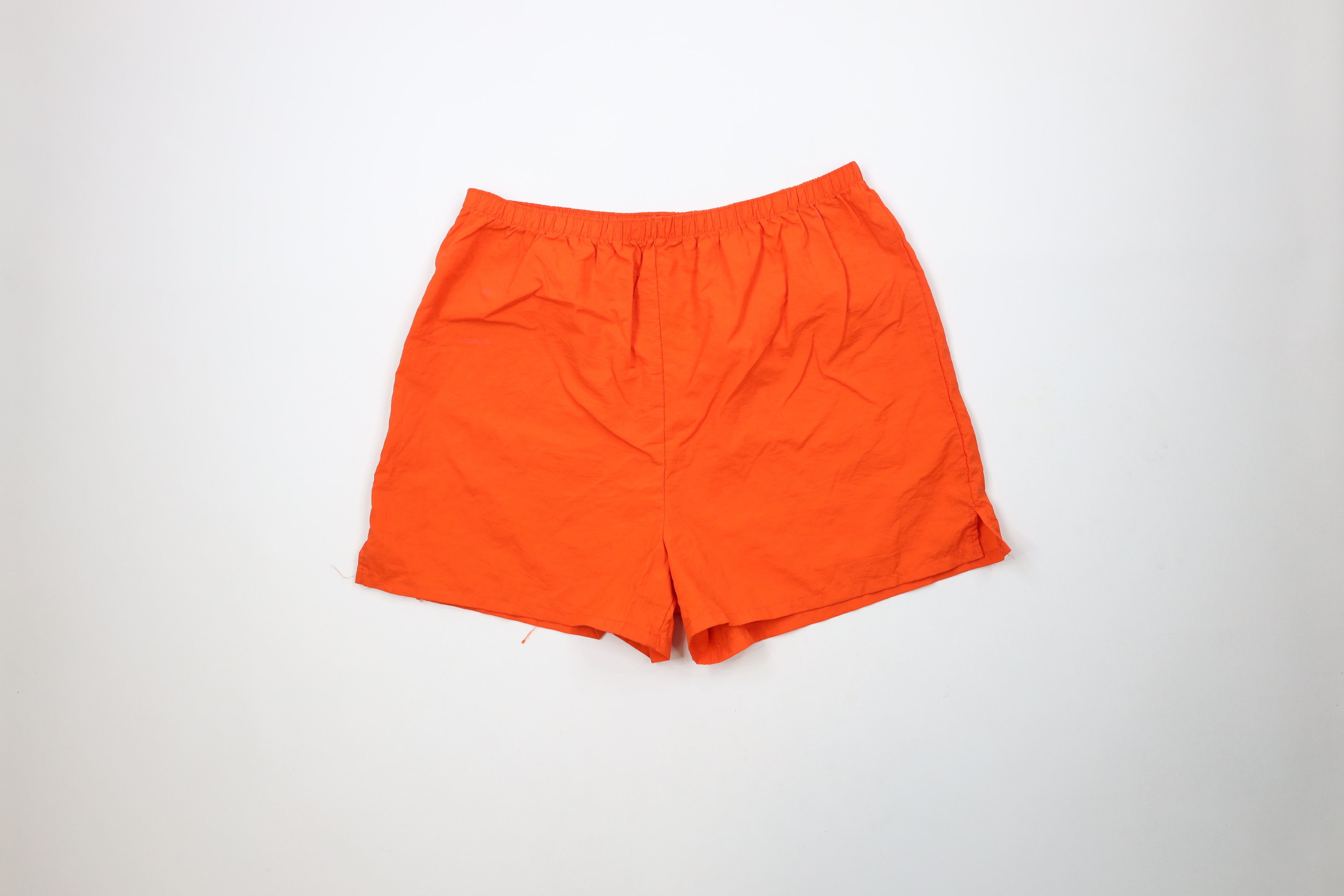 Vintage Vintage 90s Streetwear Knee Soccer Shorts Baggies Orange USA Size 32" / US 10 / IT 46 - 1 Thumbnail