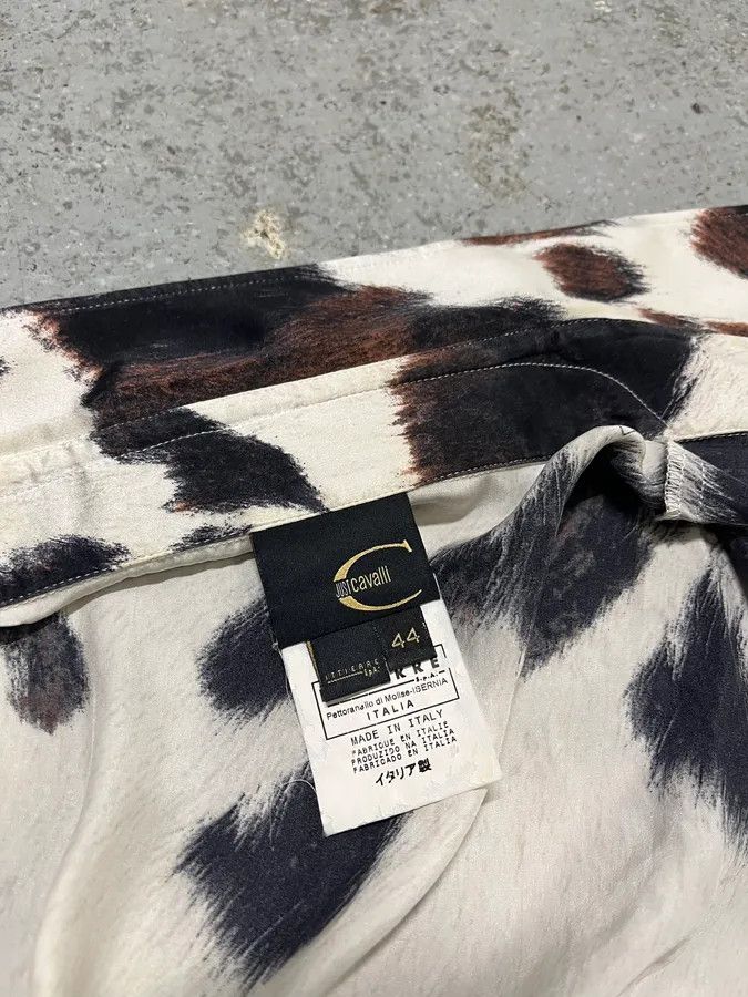 Roberto Cavalli AW2004 Cavalli Cowprint Effect Shirt Size US M / EU 48-50 / 2 - 8 Thumbnail