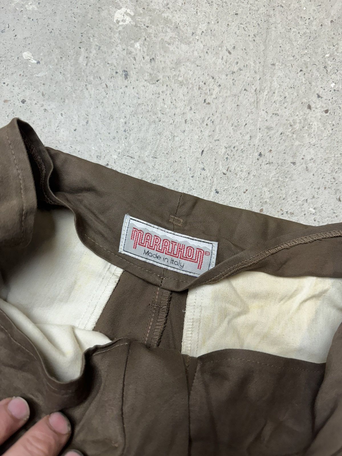 Designer × Vintage Vintage Y2K Marrathon Made in Italy Baggy Galifa Brown Pant Size US 34 / EU 50 - 7 Thumbnail