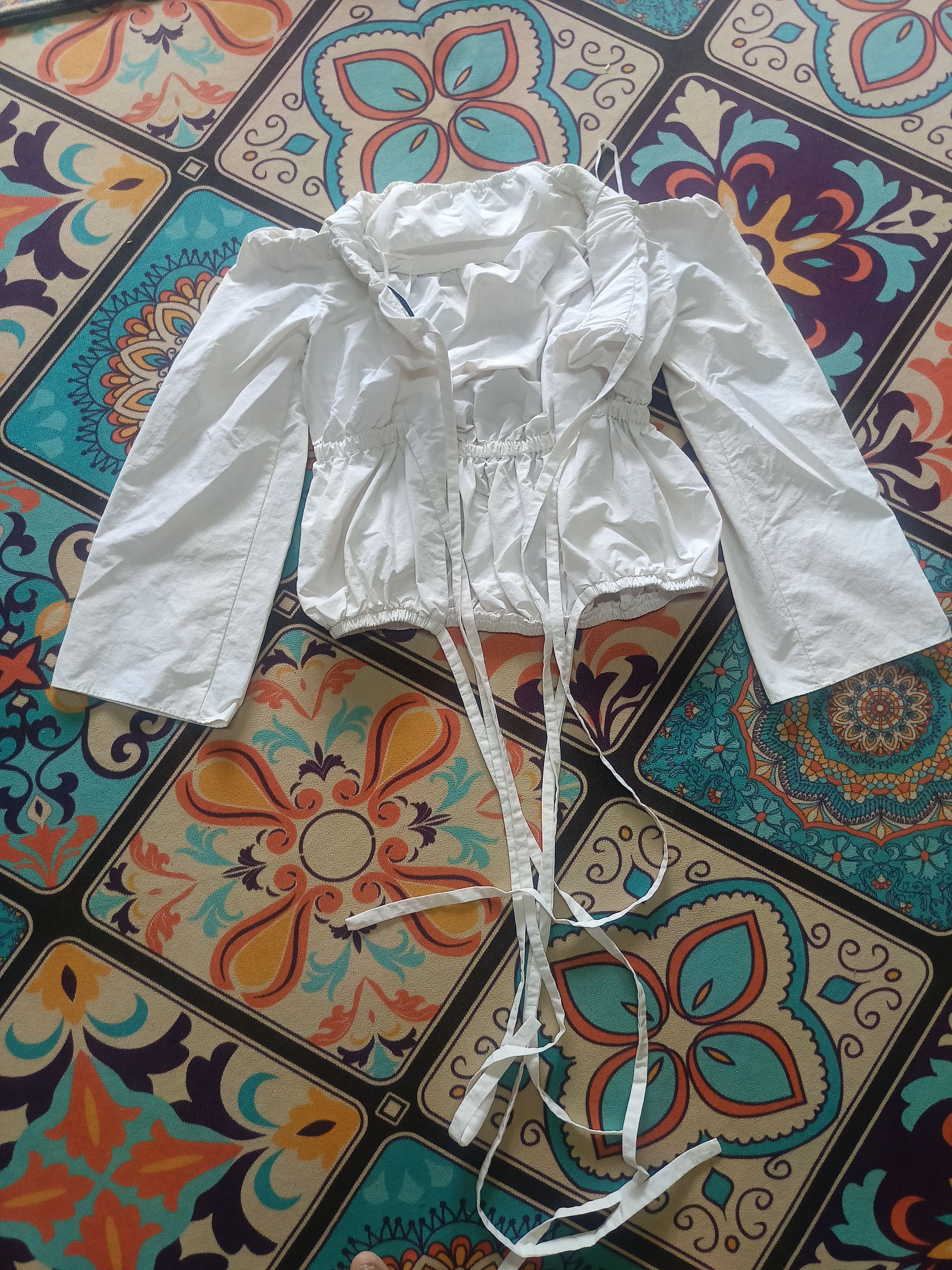 Christopher Esber Christopher Esber Natural puff sleeve Apron tie top Size M / US 6-8 / IT 42-44 - 4 Thumbnail