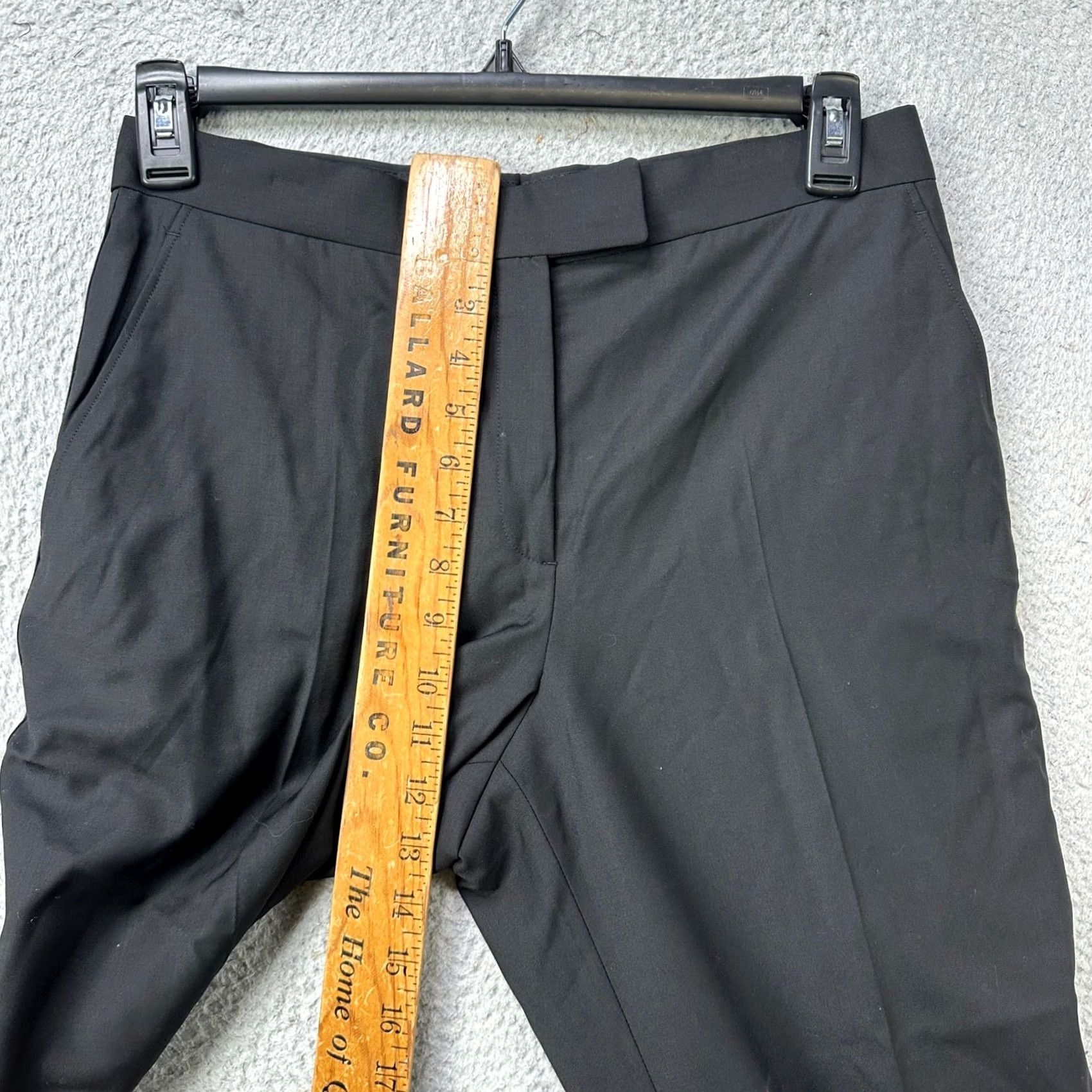 Brooks Brothers VINTAGE Brooks Brothers Womens 10 Tuxedo Pants Dress Black Wool Wide Leg Trousers EUC Size 32" / US 10 / IT 46 - 7 Thumbnail
