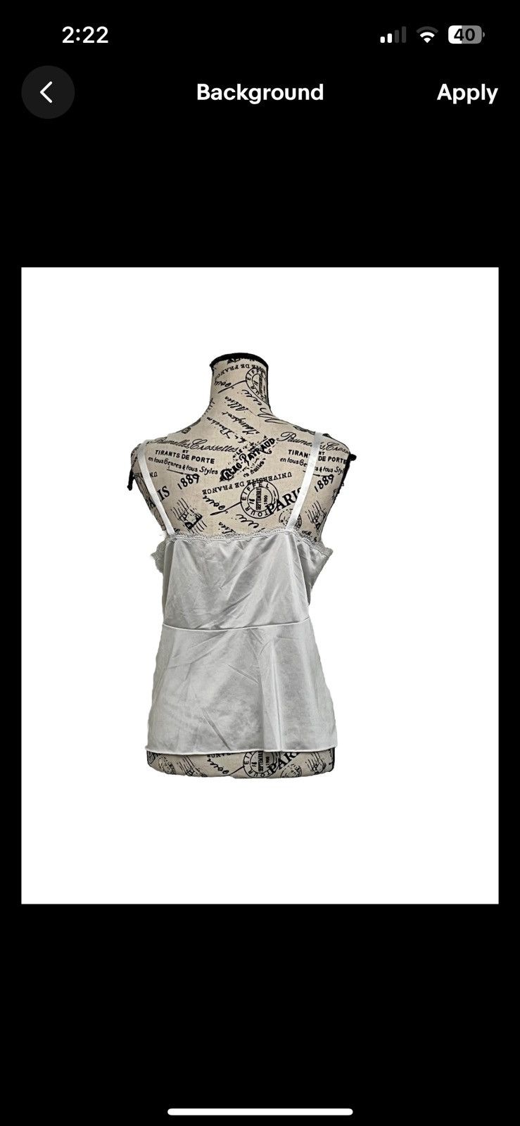 Vintage Vtg Shadowline Ivory Camisole Semi Sheer Retro Y2k L 38 Size L / US 10 / IT 46 - 4 Thumbnail