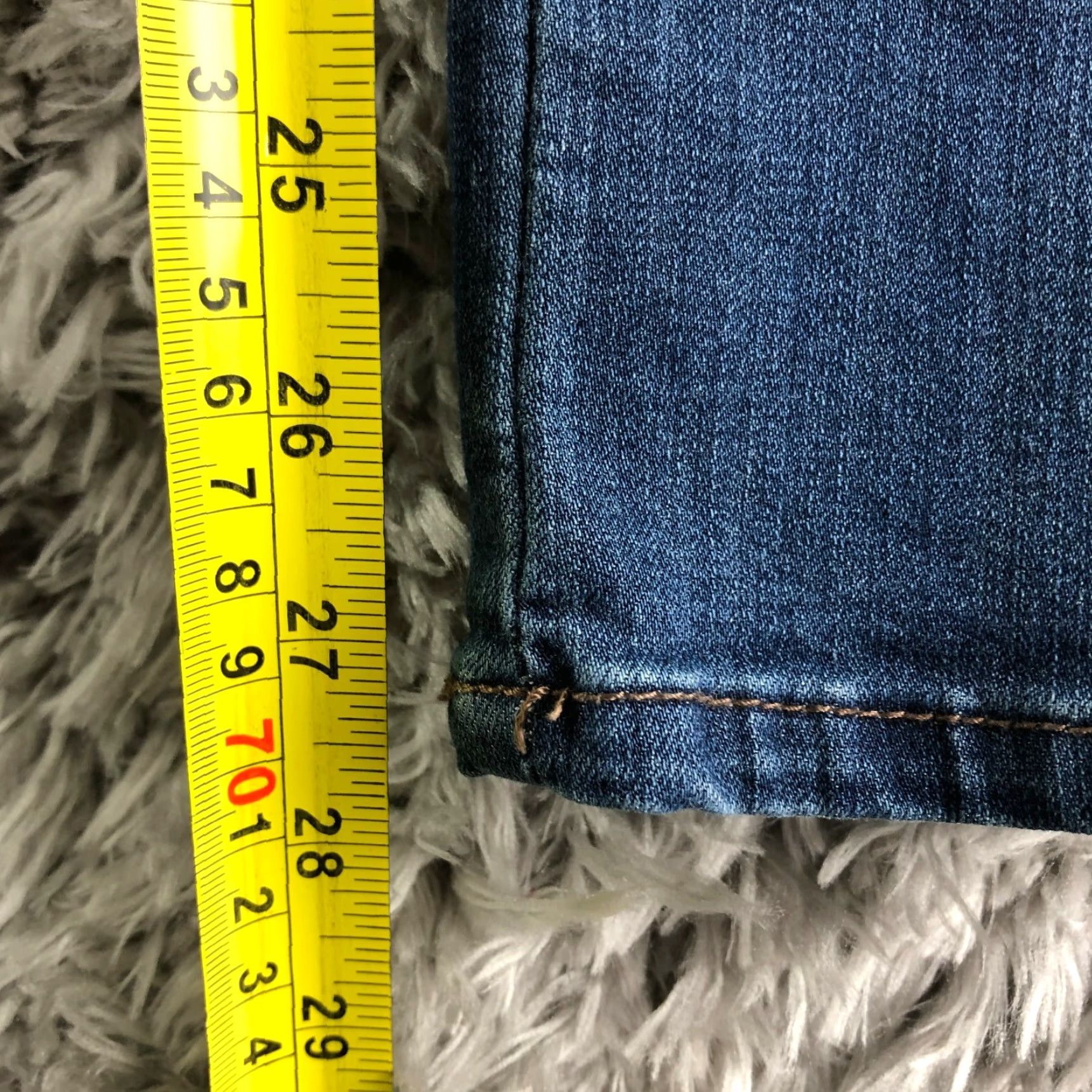 Vintage 1822 Denim Jeans Womens Size 29 Mid Rise Skinny Blue Medium Wash Denim Regular Rise Mens? No, Women. Size 29" - 3 Thumbnail
