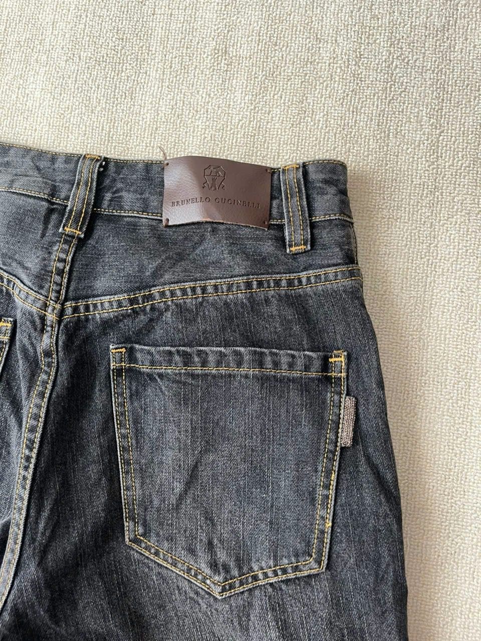 Brunello Cucinelli Brunello Cucinelli black wash wideleg jeans Size 26" / US 2 / IT 38 - 5 Thumbnail