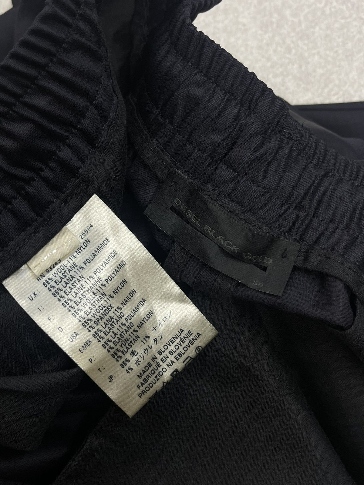 Diesel Black Gold Mens Diesel Black Gold Casual Pants Trousers Black Designer Size US 36 / EU 52 - 7 Thumbnail