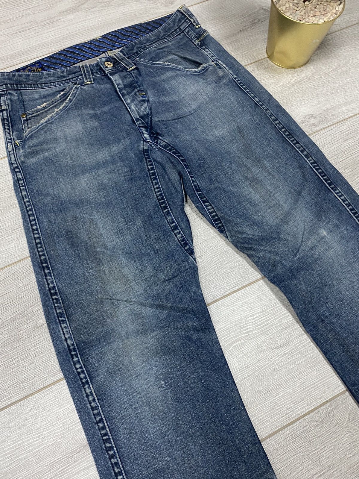 Evisu Evisu Eu Ed big seagull logo jeans Japanese Size US 31 - 10 Thumbnail
