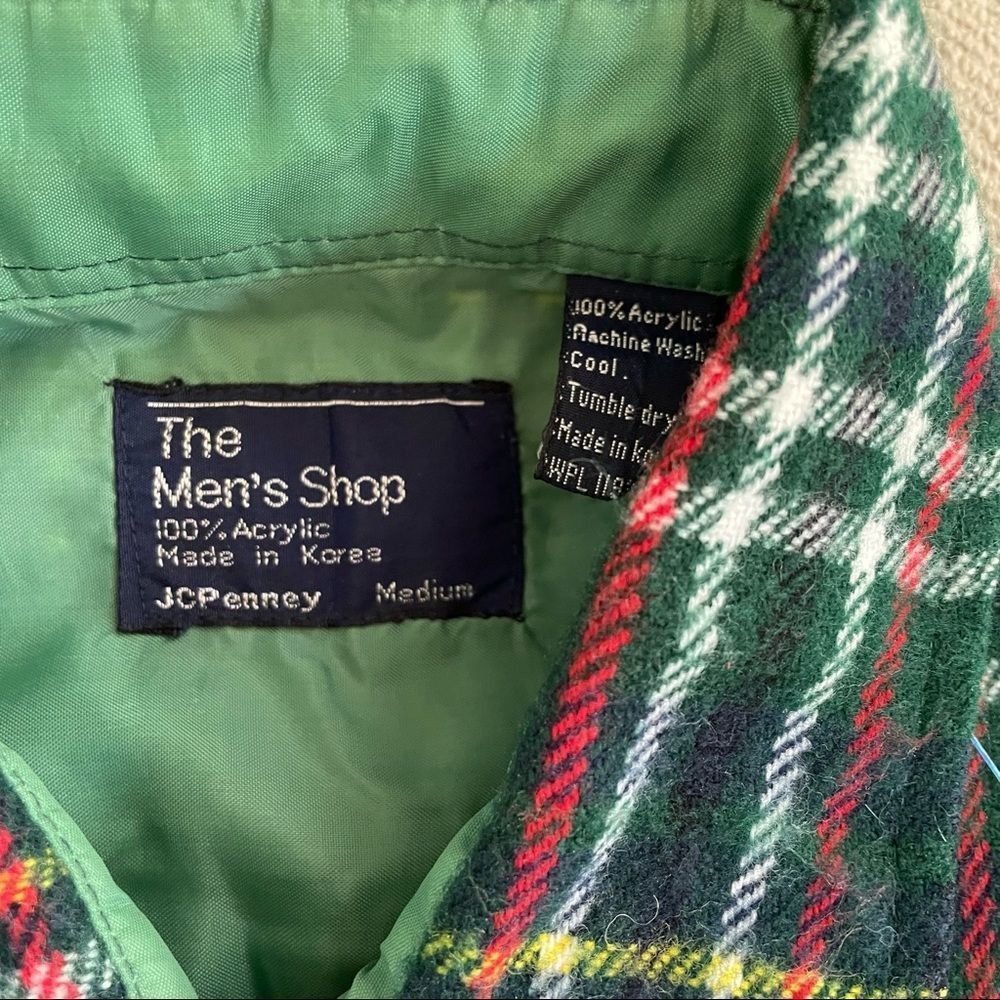 Vintage Vintage 70s JC Penney Green Plaid Flannel Button Up Shirt M Size US M / EU 48-50 / 2 - 4 Thumbnail