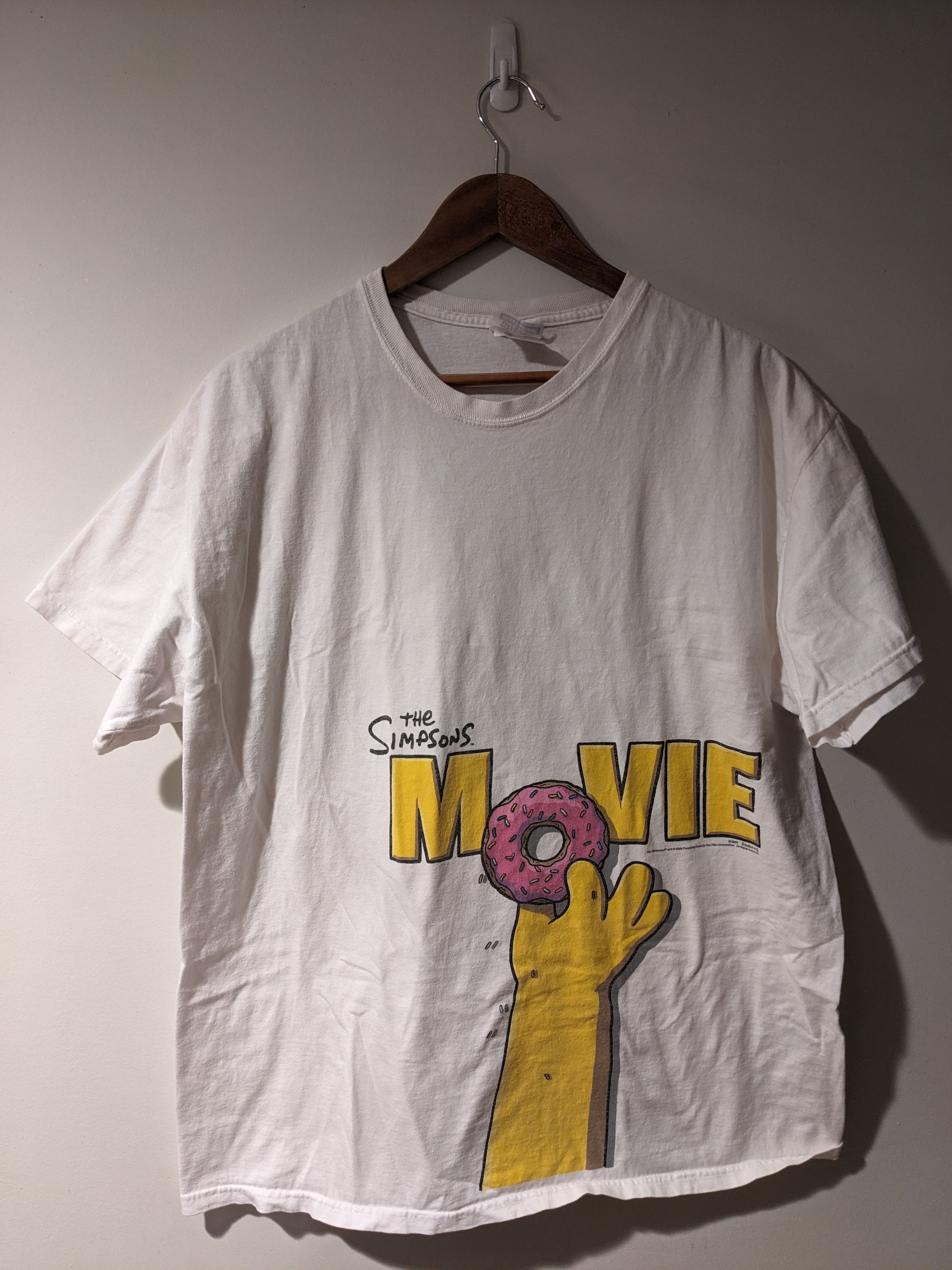 The Simpsons × Vintage Vintage 2007 The Simpsons Movie Promo Donut X-Large T-Shirt Size US XL / EU 56 / 4 - 1 Thumbnail