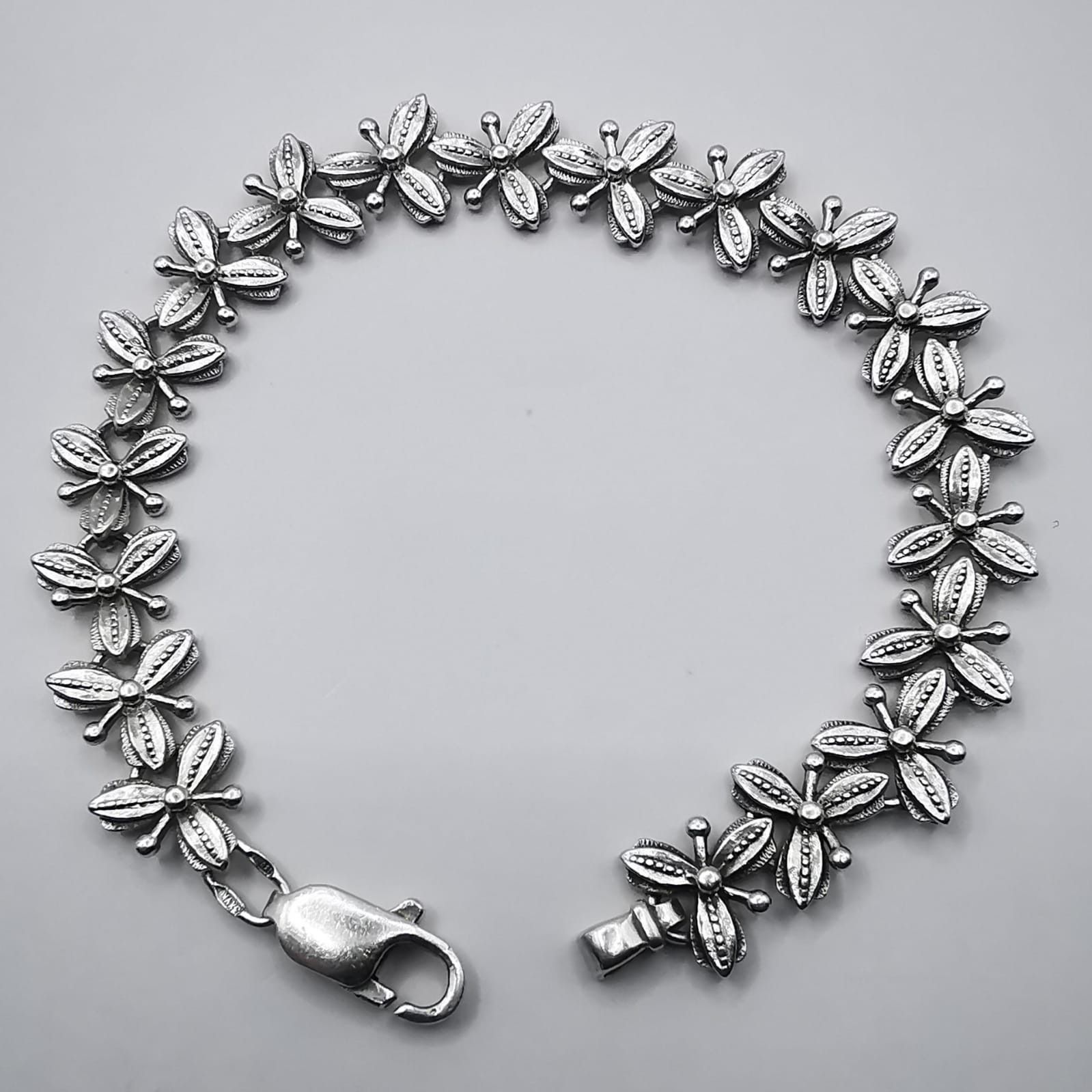 Sterling Silver × Vintage Vintage Bracelet Jewelry, 925 Sterling Silver 15,26g Size ONE SIZE - 1 Thumbnail