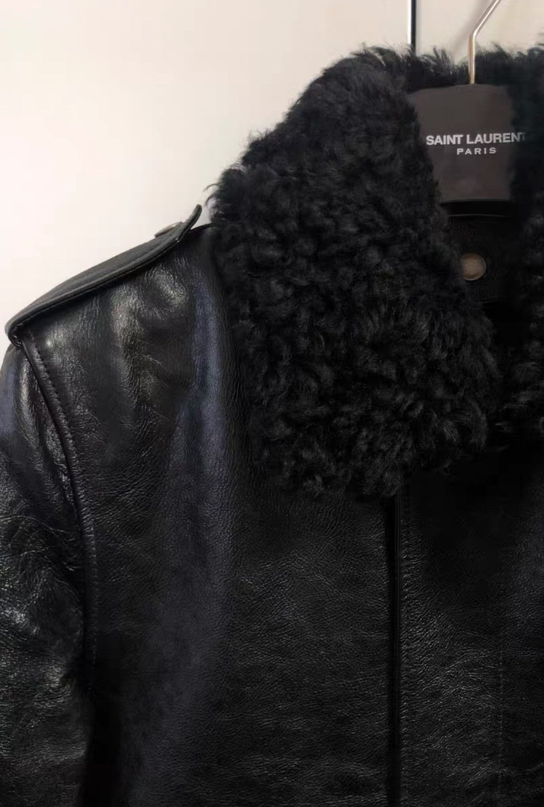 Saint Laurent Paris Saint Laurent SLP 2017FW Heaven Shearling Aviator Leather Size US M / EU 48-50 / 2 - 3 Thumbnail