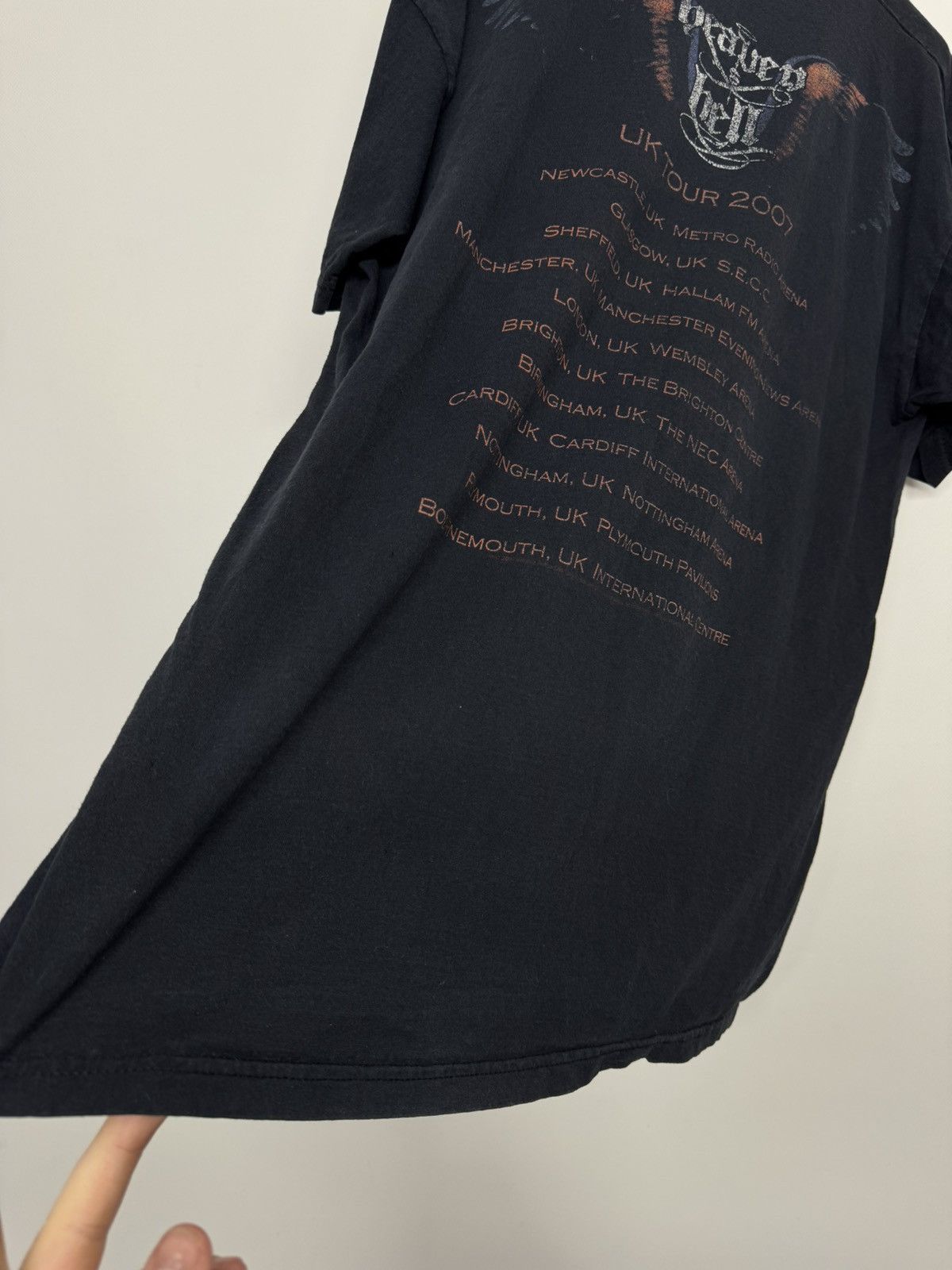 Fruit Of The Loom Vintage 2007 Heaven and Hell Black Sabbath Rock Band T-shirt Size US L / EU 52-54 / 3 - 11 Thumbnail