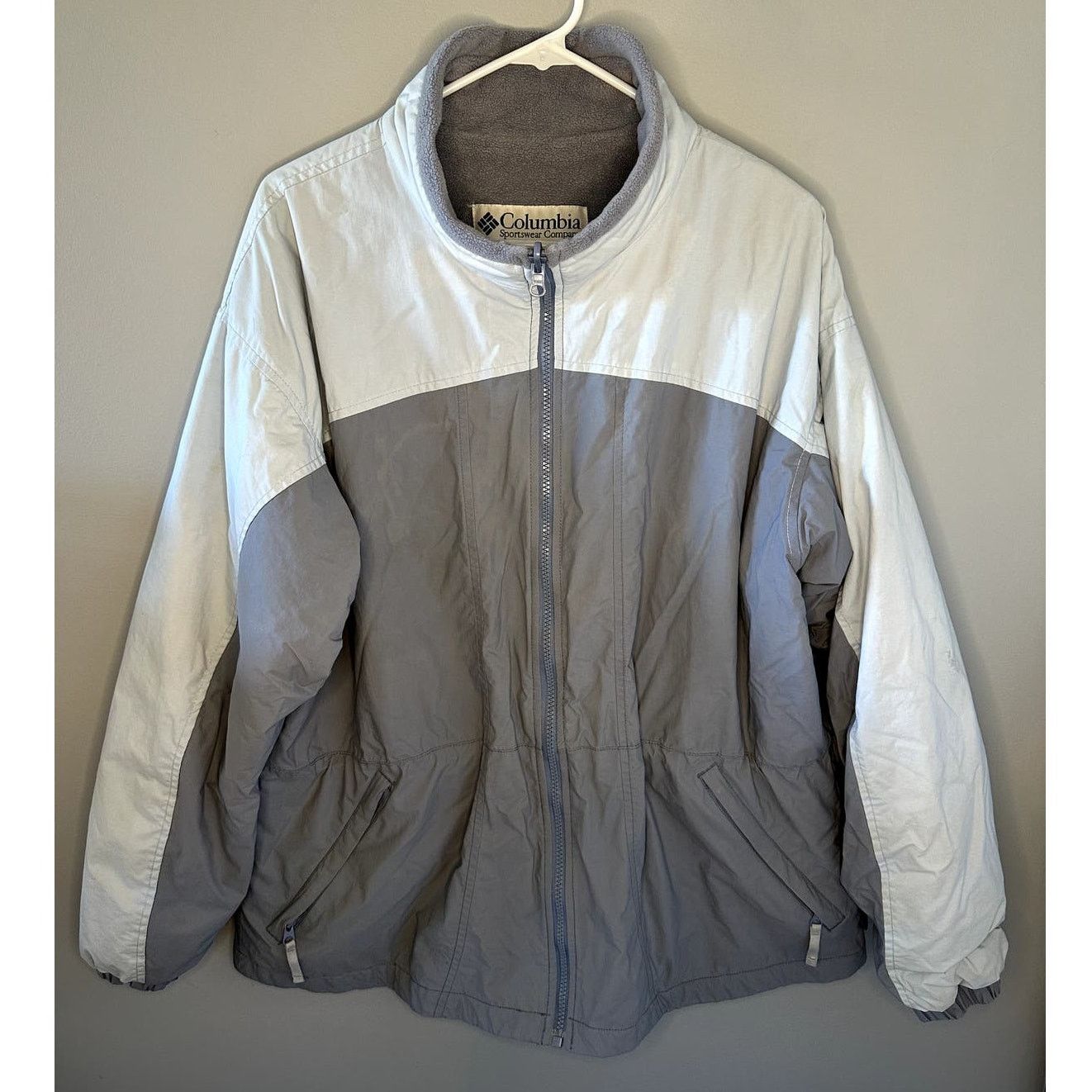 Columbia Columbia Interchange Fleece Full Zip Jacket Gray/White XL Size XL / US 12-14 / IT 48-50 - 1 Thumbnail