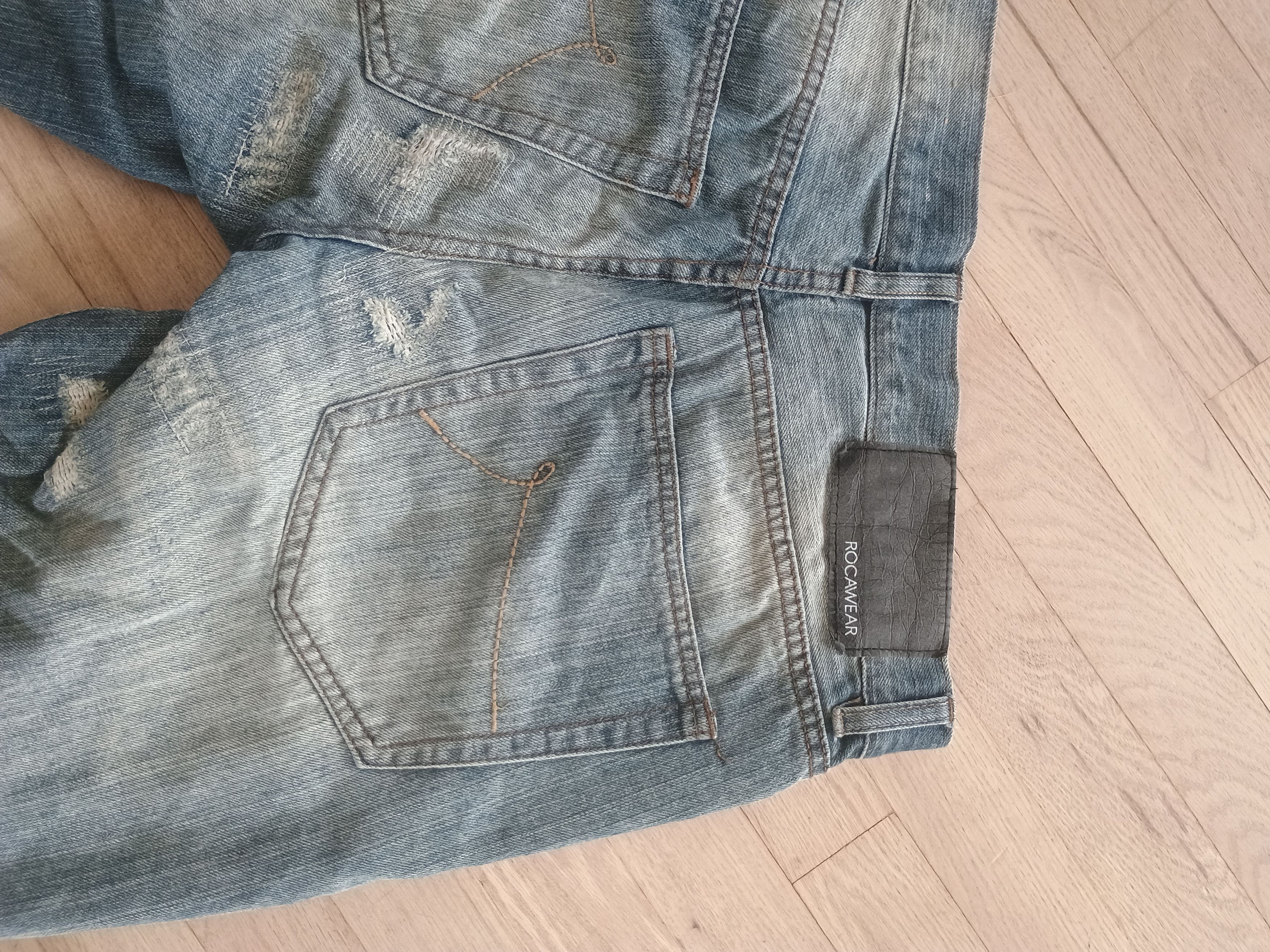 Rocawear Loose/ straight fit repaired rocawear Size US 34 / EU 50 - 5 Thumbnail