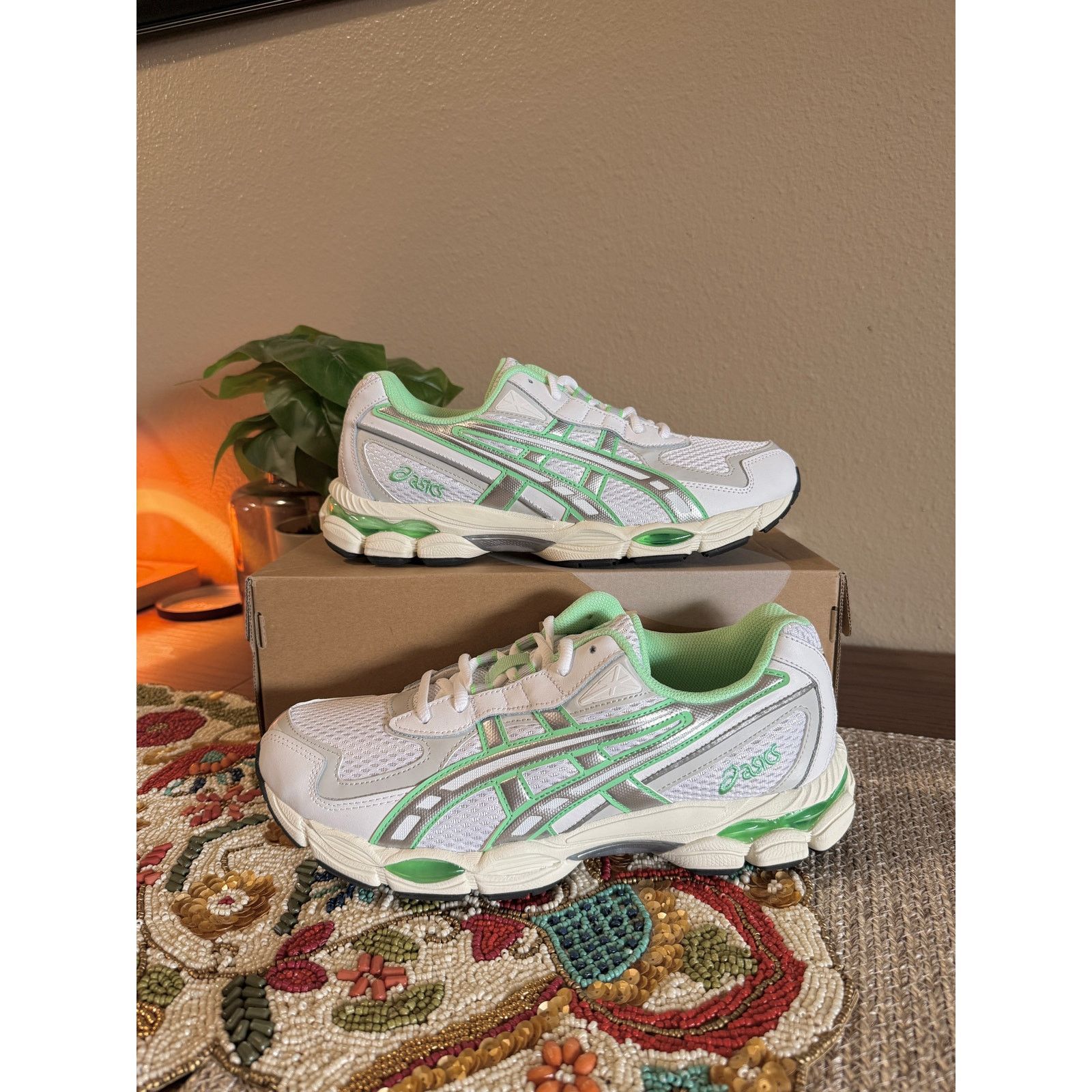 Asics Gel NYC-2055 White Menthol Green GT 2160 Hidden Cloud
