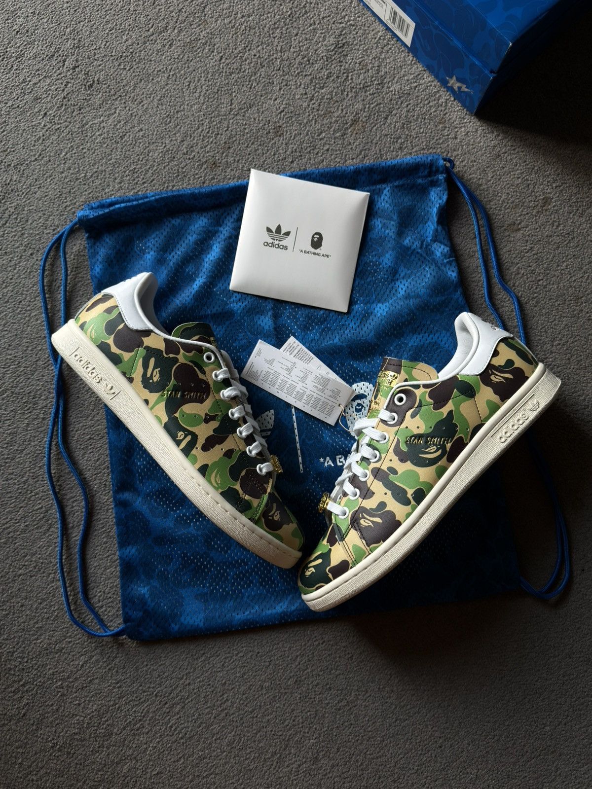 Adidas × Bape Adidas x Bape Stan Smith Camo Size US 9 / EU 42 - 1 Thumbnail