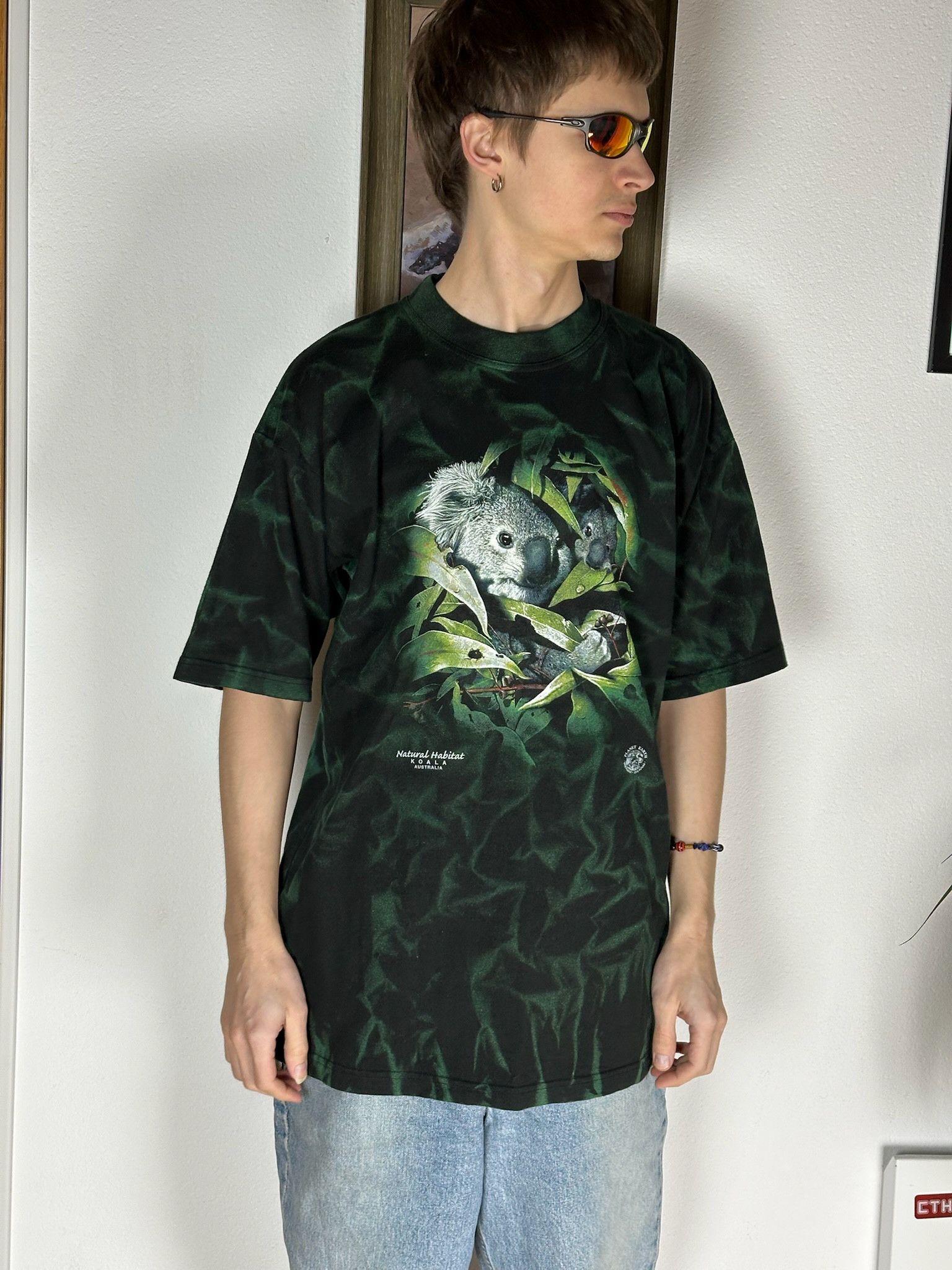 Habitat Vintage habitat nature koala in weed planet earth aop tee Size US L / EU 52-54 / 3 - 3 Thumbnail