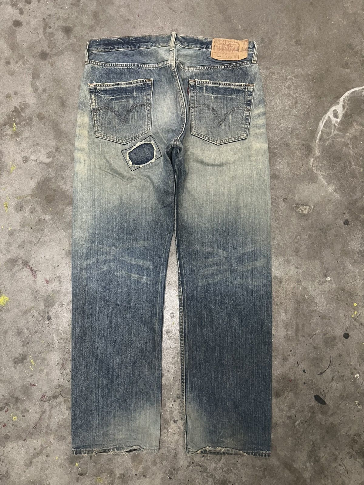 Designer × Levi's VINTAGE 90’s LEVIS 501 PATCHWORK DENIM Size US 34 / EU 50 - 7 Thumbnail