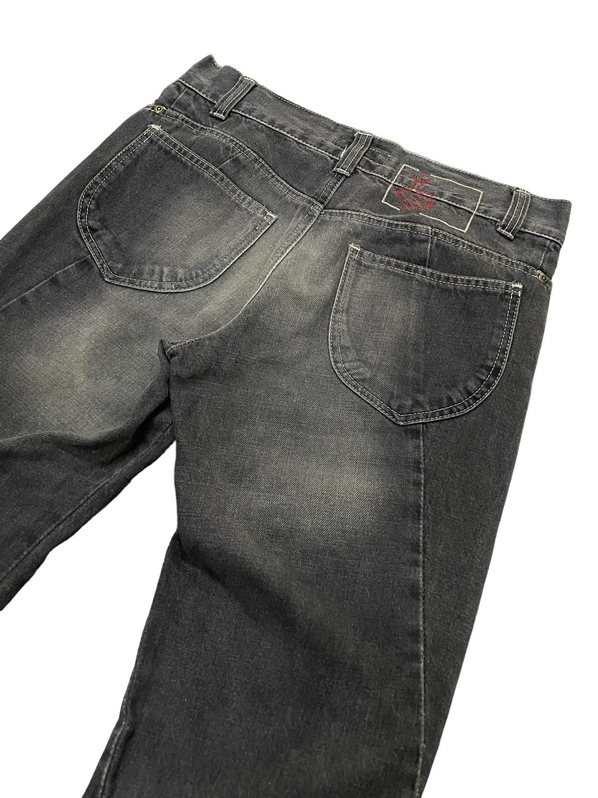 Designer × Kenzo × Vintage Vintage Kenzo Paris Mud Grey Flared Denim Pants Size US 30 / EU 46 - 8 Thumbnail
