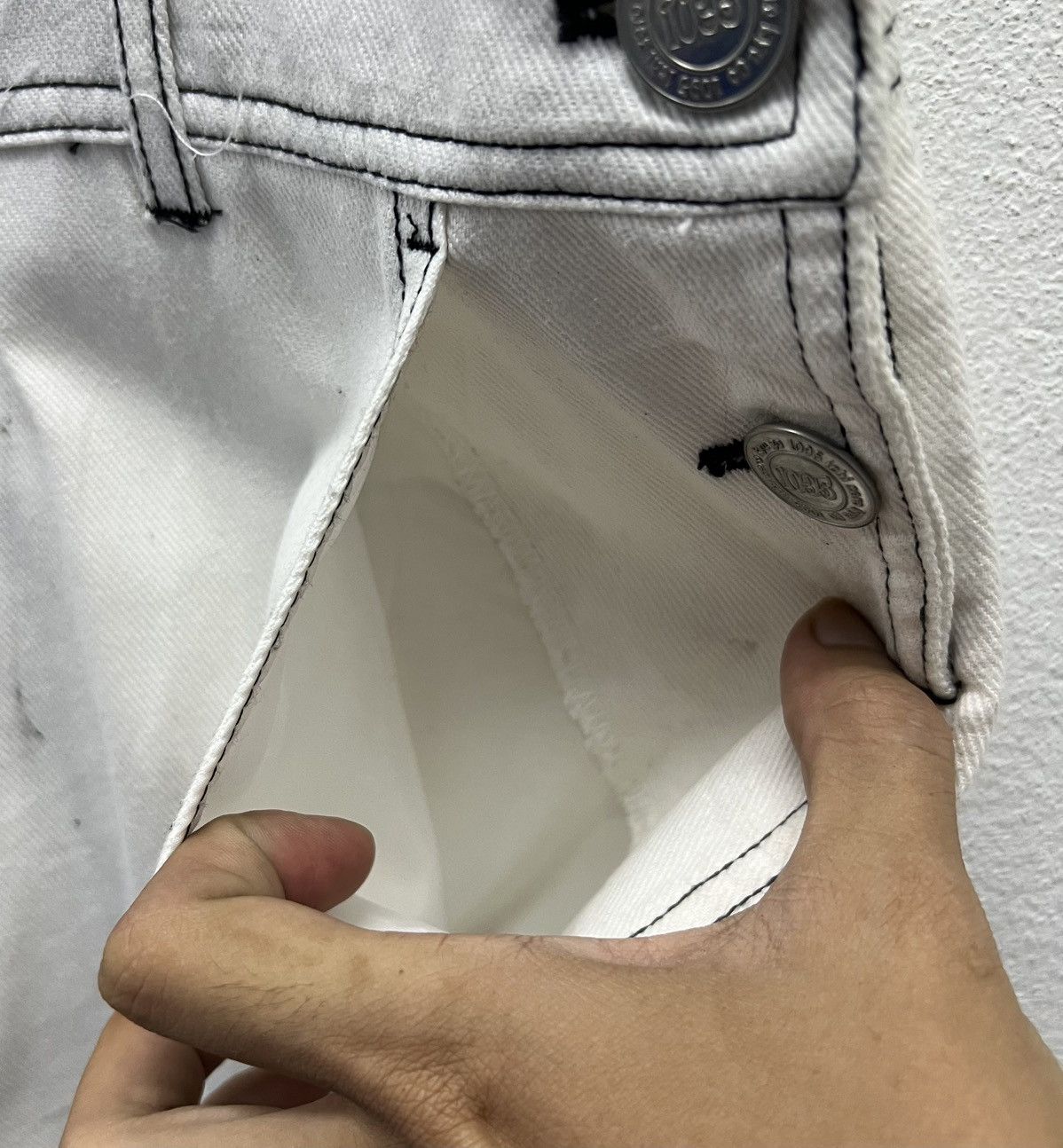 Other VINTAGE 1095 WHITE OVERALLS Size US 34 / EU 50 - 10 Thumbnail