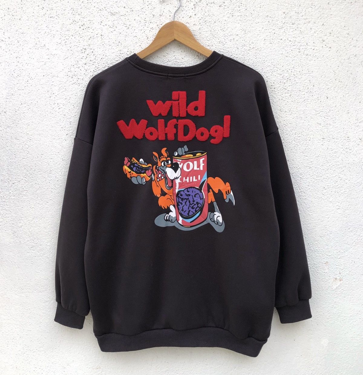 Japanese Brand WolfDog Embroidered Loose Sweatshirt for Men and Women Size US M / EU 48-50 / 2 - 5 Thumbnail