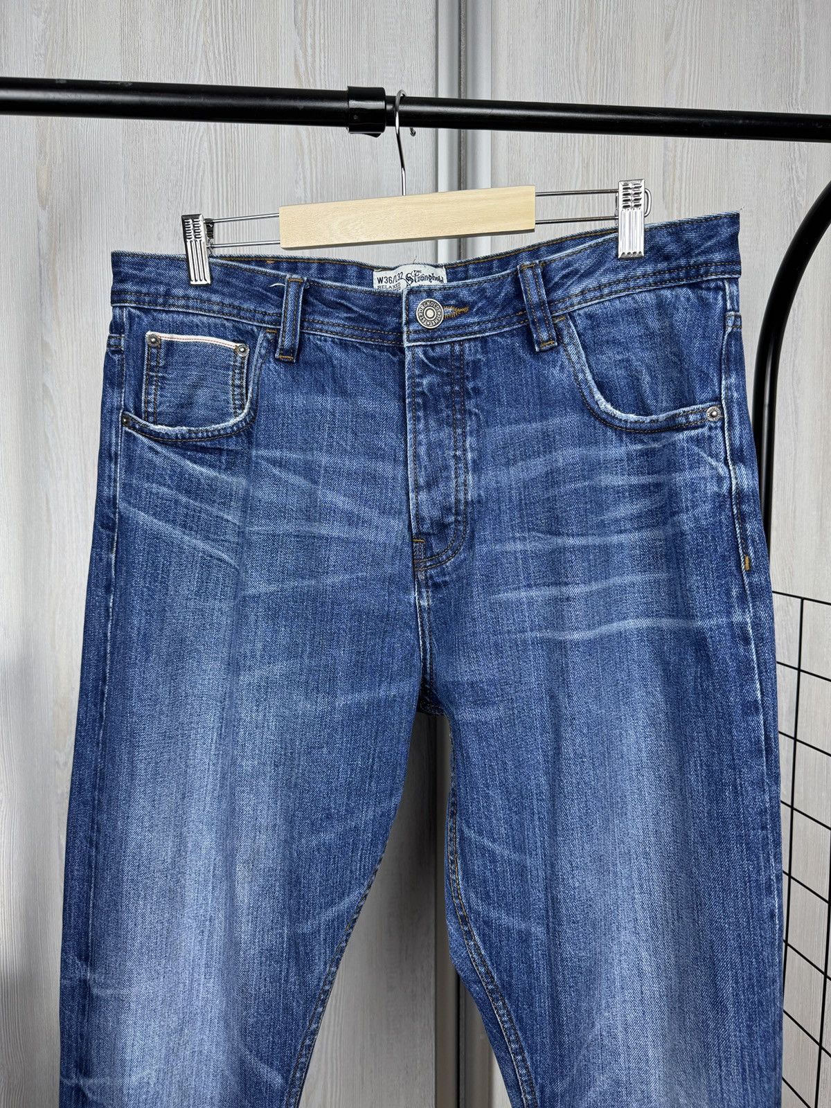 The Stronghold The Stronghold blue faded selvedge denim jeans Size US 36 / EU 52 - 3 Thumbnail