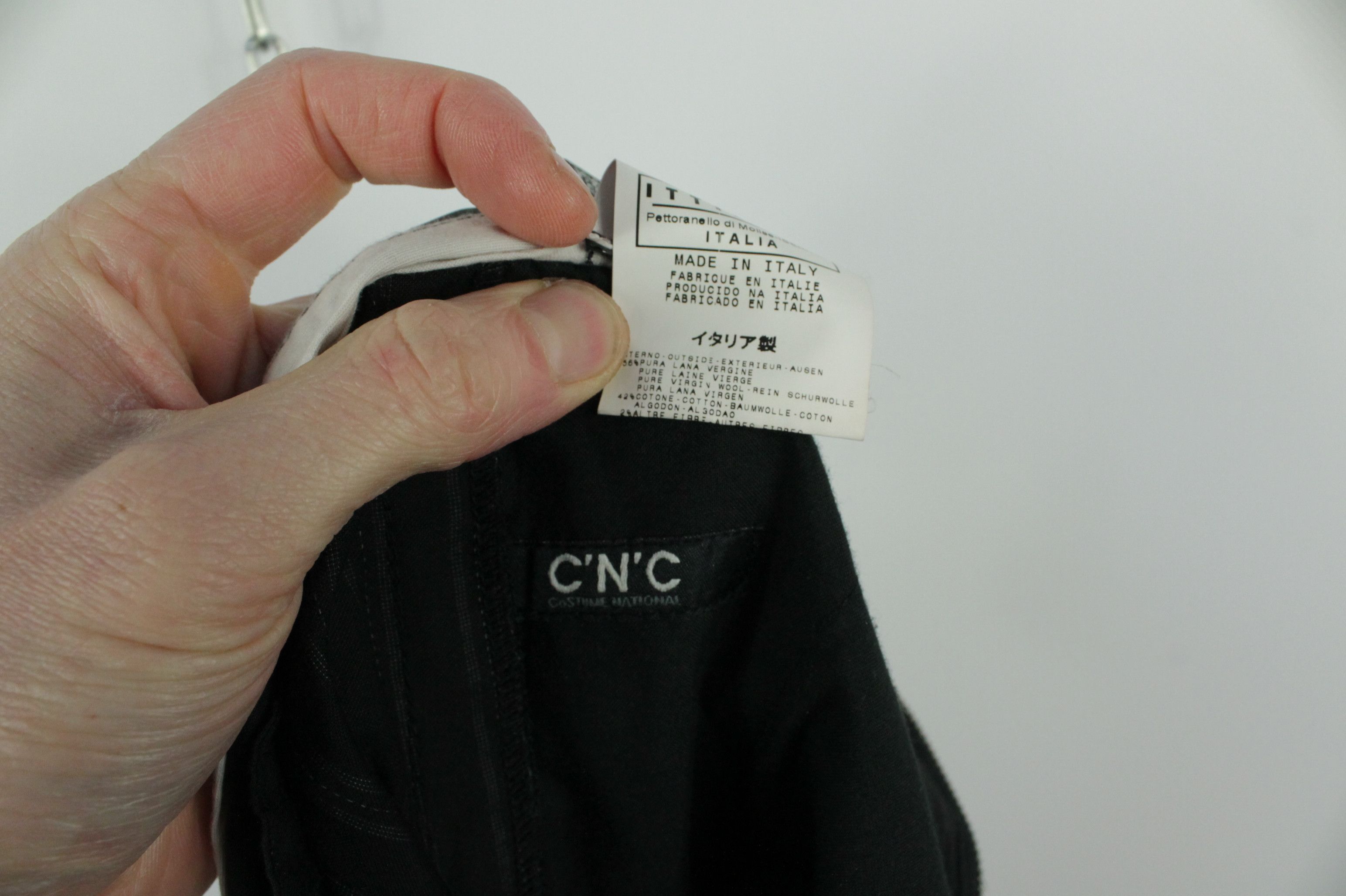 Costume National Vintage C'N'C Costume National Black Striped Suit Men's Size 40R - 19 Thumbnail
