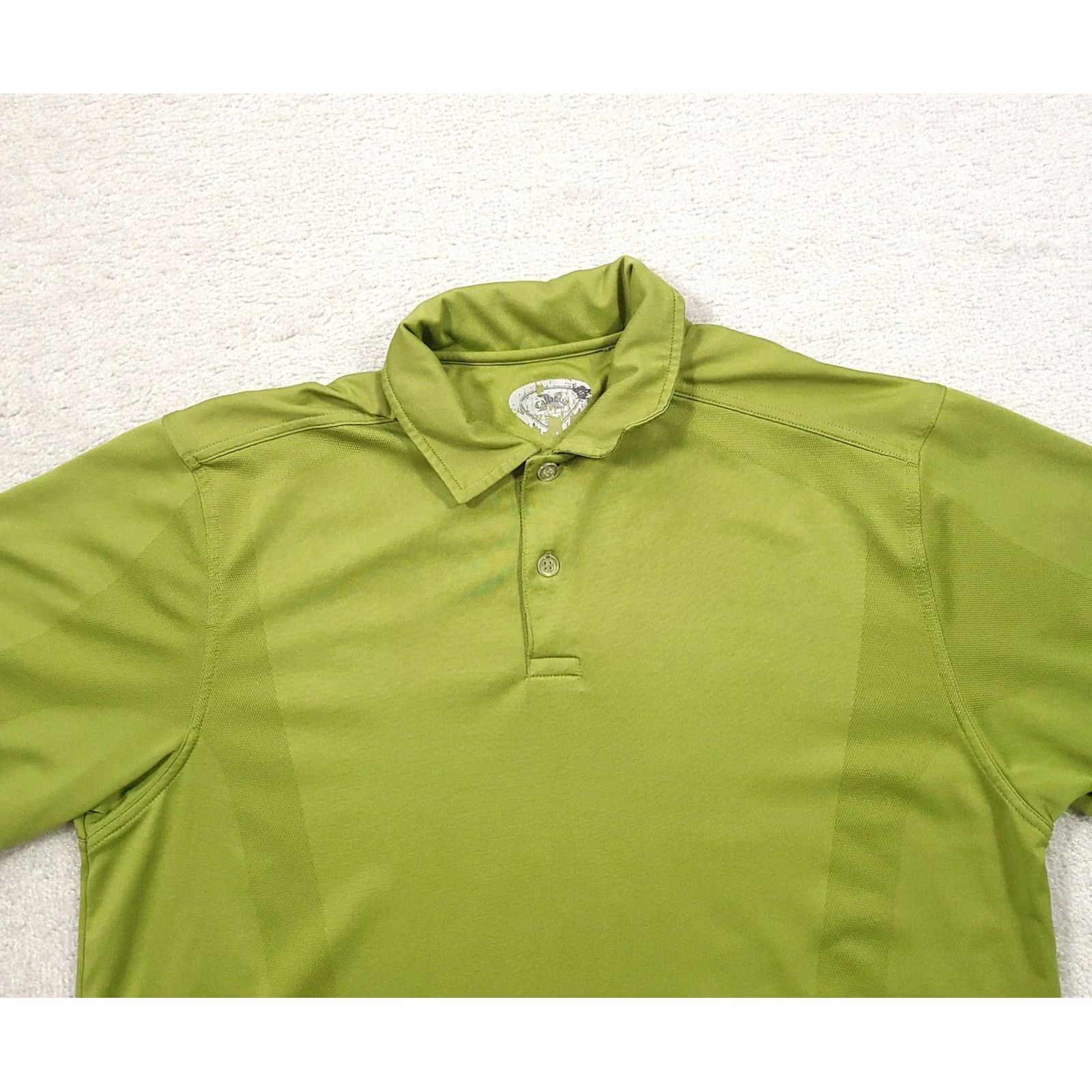 Callaway Callaway Golf Polo Shirt Mens Large Short Sleeve Green Stripe Logo Size US L / EU 52-54 / 3 - 3 Thumbnail