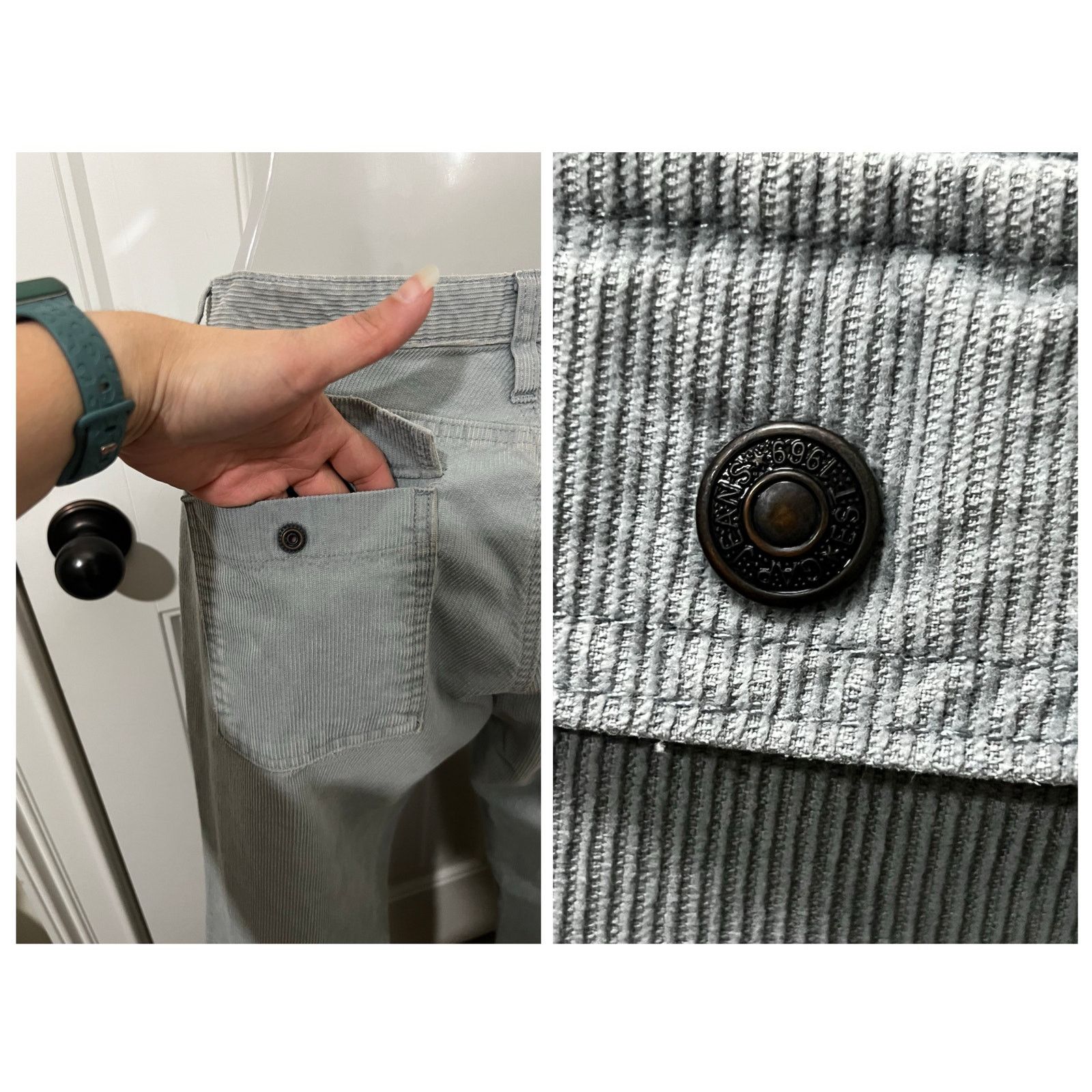Gap Vintage Low Rise Corduroy Long and Lean Pants four-pockets Size 32" / US 10 / IT 46 - 7 Thumbnail