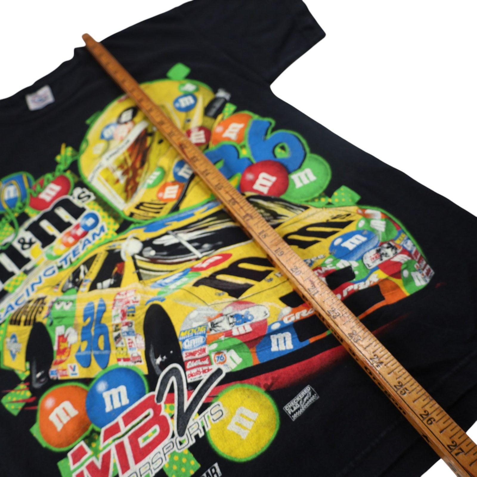NASCAR × Vintage Vintage Y2k M&Ms Racing Team Front/back Graphic T Shirt Size US M / EU 48-50 / 2 - 7 Thumbnail