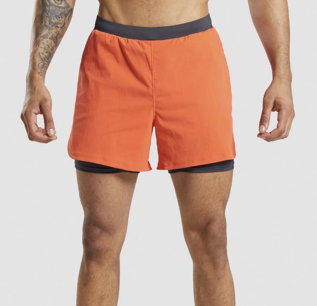 Gymshark Gymshark Speed Evolve 2 IN 1 Shorts Orange Men's Size S Size US 30 / EU 46 - 7 Thumbnail
