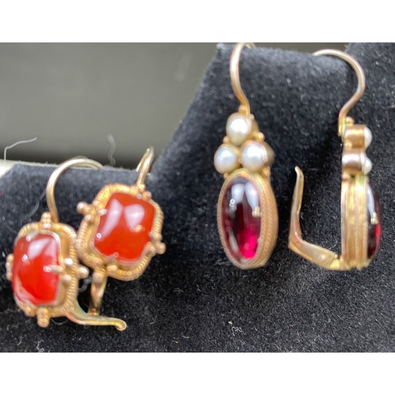 Other Vintage Women's Dangling Earings with Stones set of 6 SKU 61 Size ONE SIZE - 5 Thumbnail
