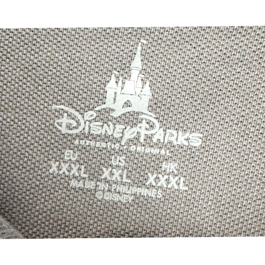 Disney Disney Parks Polo Shirt Mens 2XL Grey Casual Rugby Grumpy Logo Knit Short Sleeve Size US XXL / EU 58 / 5 - 4 Thumbnail