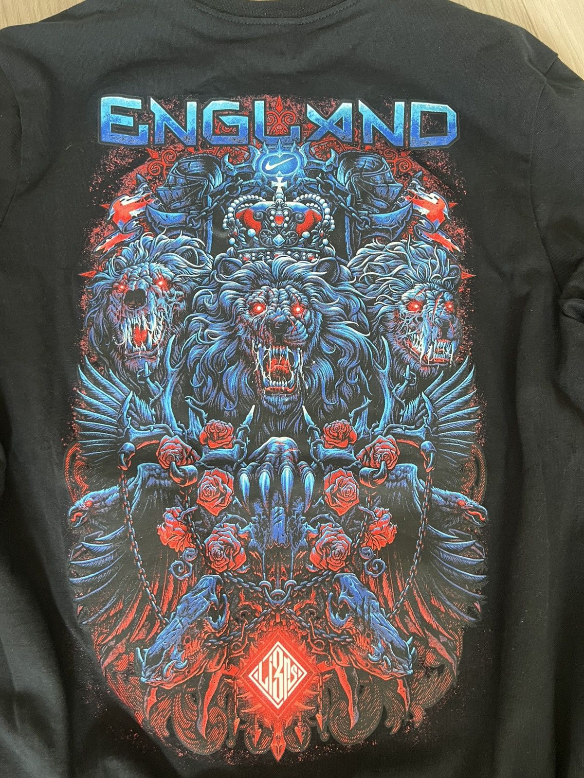Nike England National Team Nike Logo Long Sleeve T-Shirt Size US L / EU 52-54 / 3 - 3 Thumbnail