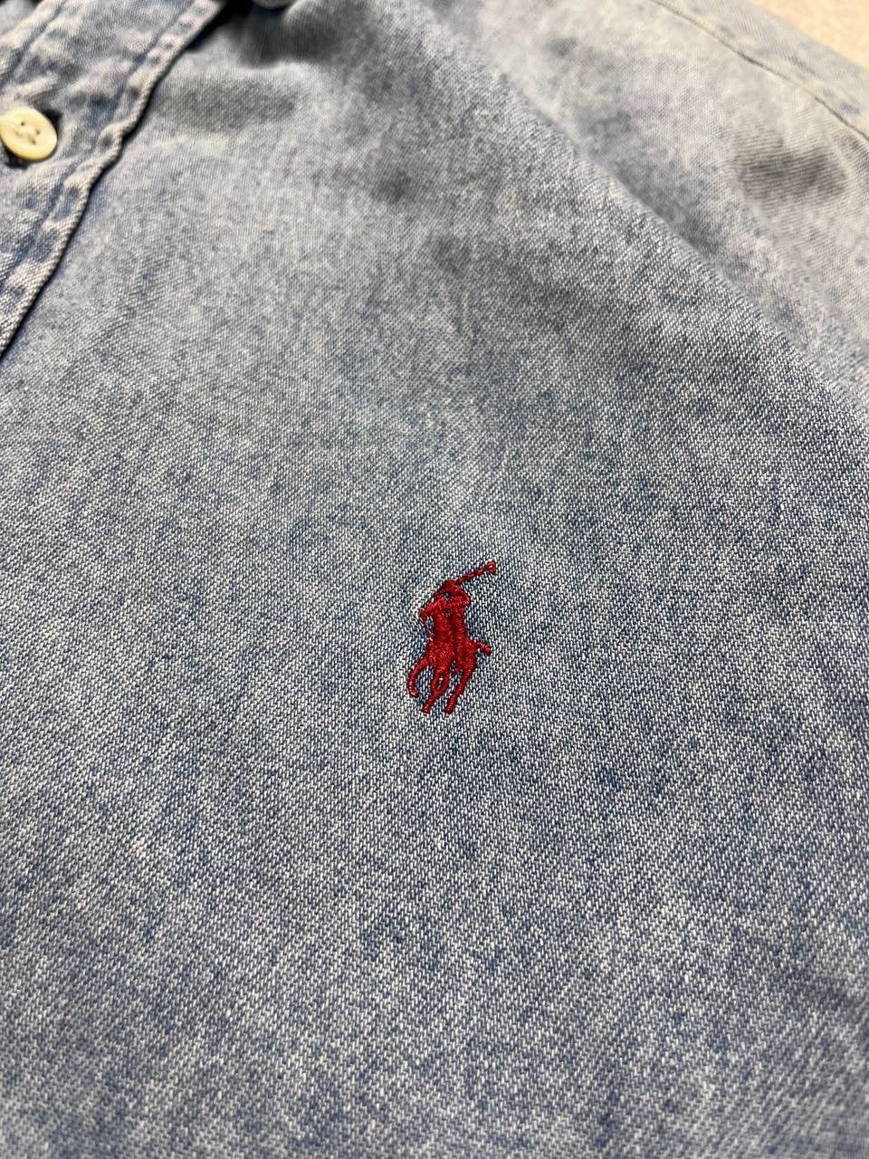 Polo Ralph Lauren Vintage Polo Ralph Lauren Denim Shirt L Size US L / EU 52-54 / 3 - 5 Thumbnail