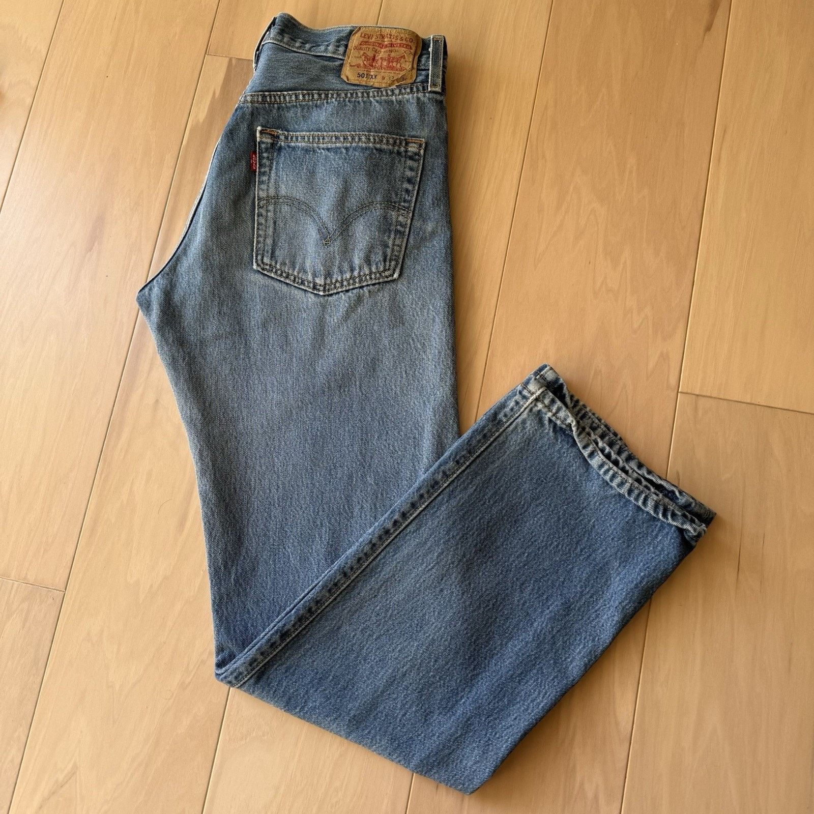 Levi's × Vintage Vintage Levis 501 Jeans 32 Blue Straight Leg Denim Size US 32 / EU 48 - 10 Thumbnail