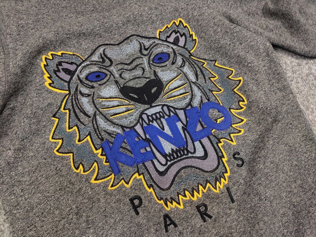 Kenzo Kenzo classic tiger embroidered Crewneck Gray Sweatshirt Size US S / EU 44-46 / 1 - 14 Thumbnail