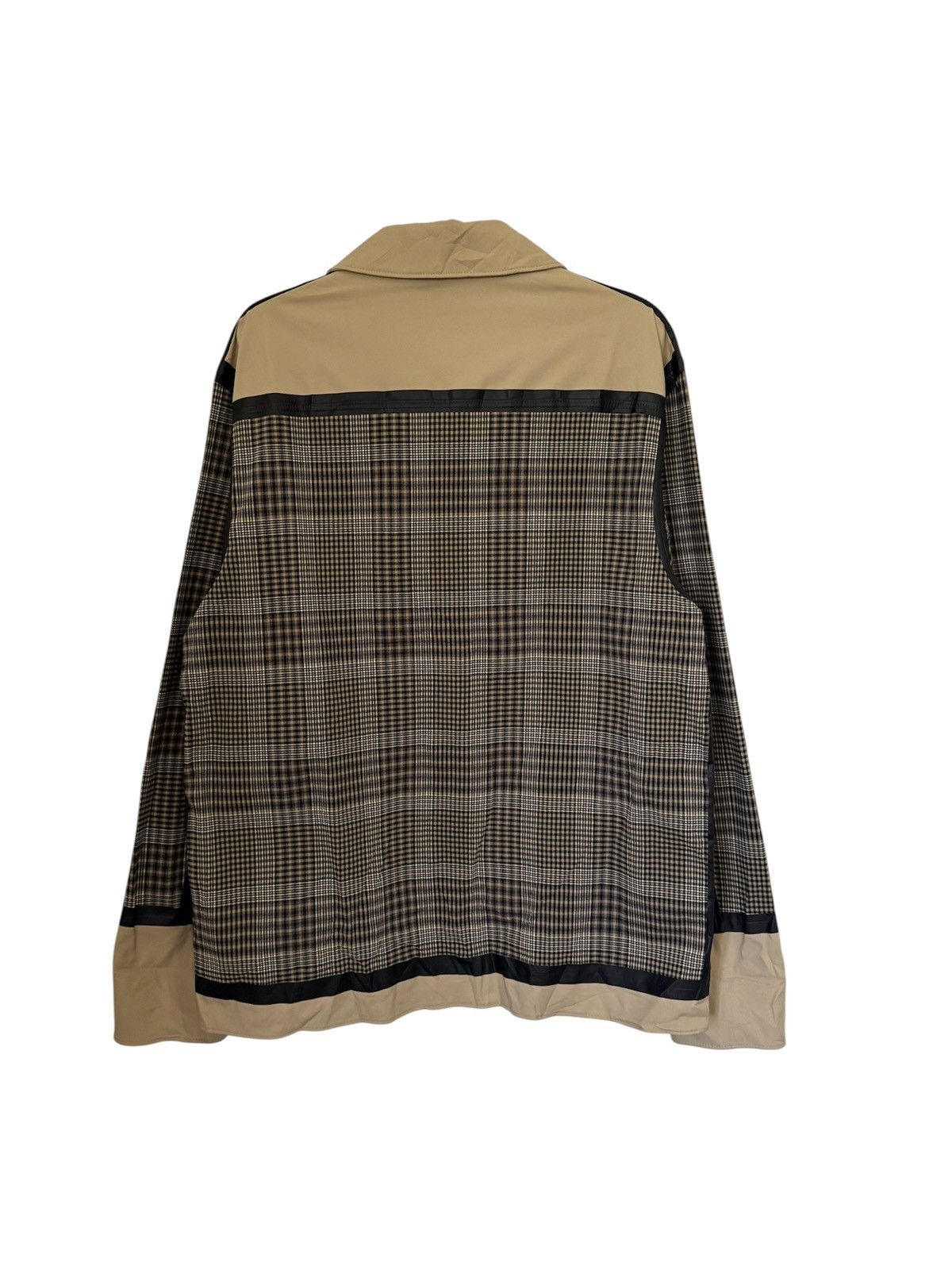 Rhude × Zara Zara Checked Patchwork Utility Jacket – Beige/Black Size US M / EU 48-50 / 2 - 4 Thumbnail