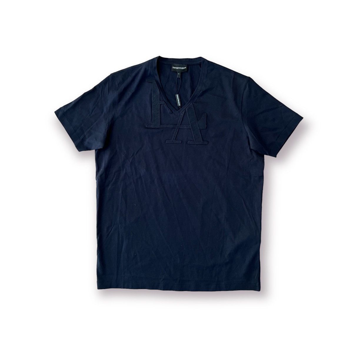 Emporio Armani × Giorgio Armani EA embroidered logo t shirt Size US XL / EU 56 / 4 - 1 Thumbnail