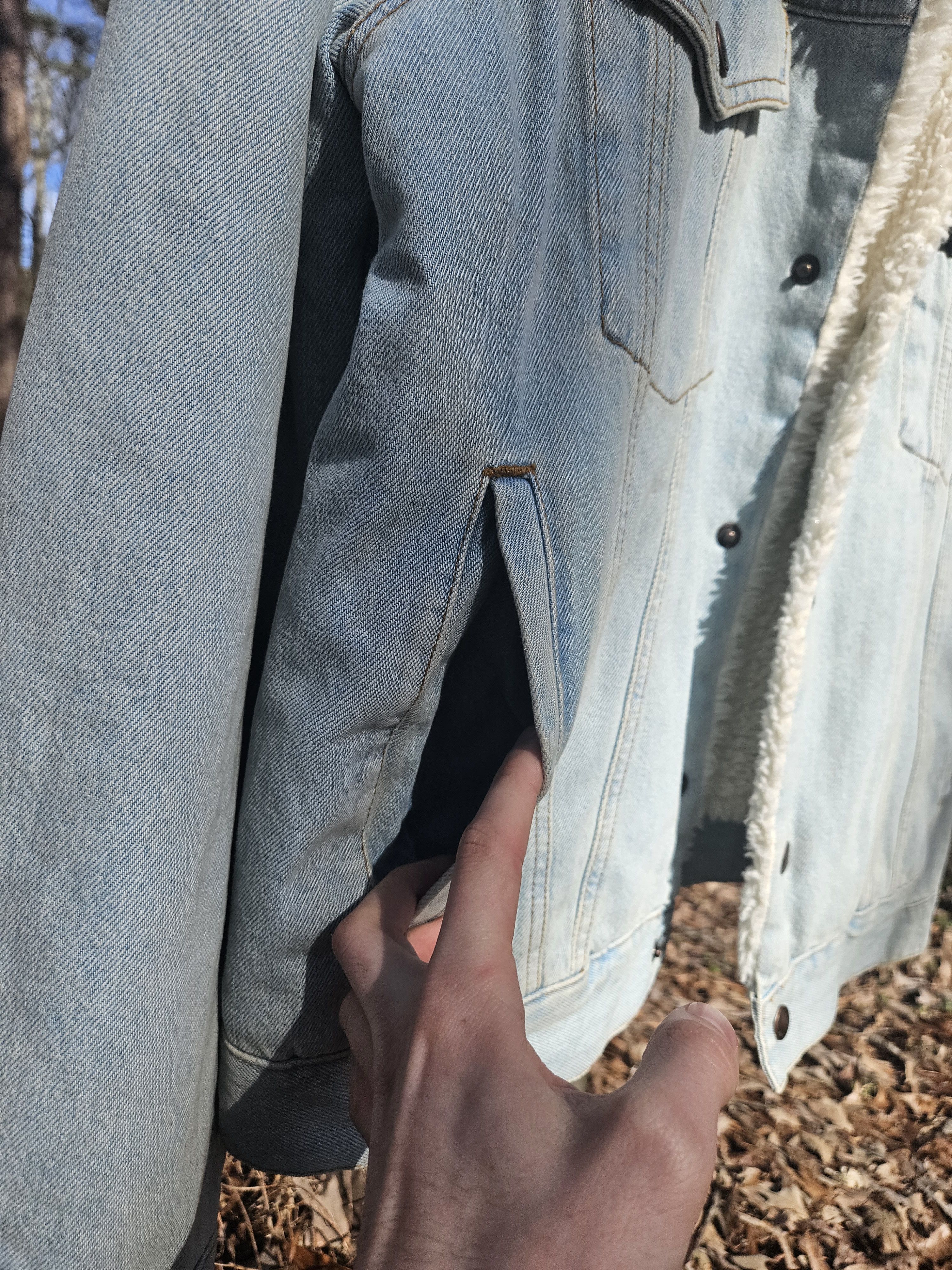 Balenciaga Balenciaga Shearling Sherpa Oversized Denim Jacket Size US XS / EU 42 / 0 - 6 Thumbnail