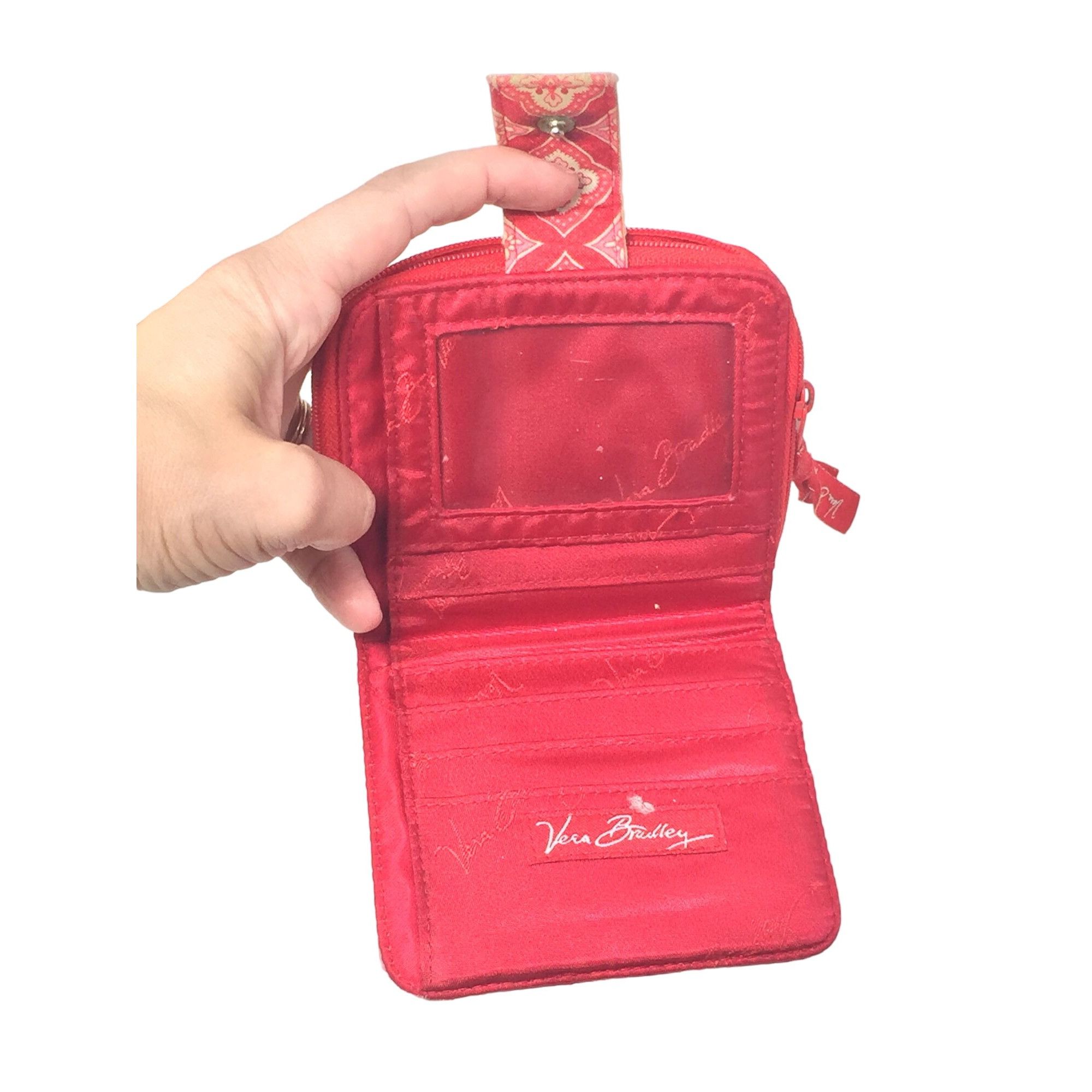 Vera Bradley Womens Red/White Vera Bradley Wallet Size ONE SIZE - 6 Thumbnail