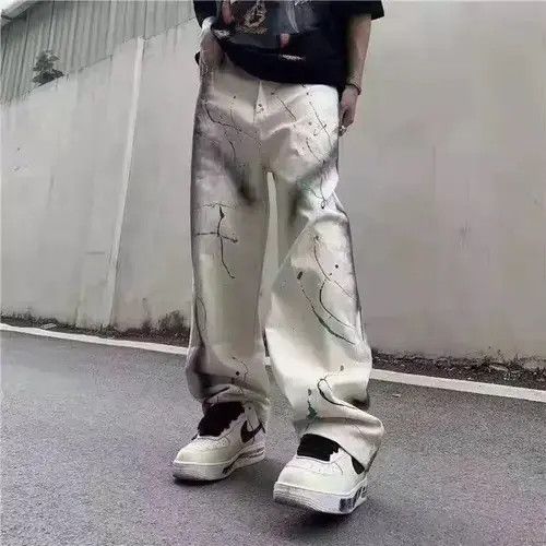 Anime × Japanese Brand × Jean Graffiti streetwear jeans Size US 32 / EU 48 - 4 Thumbnail