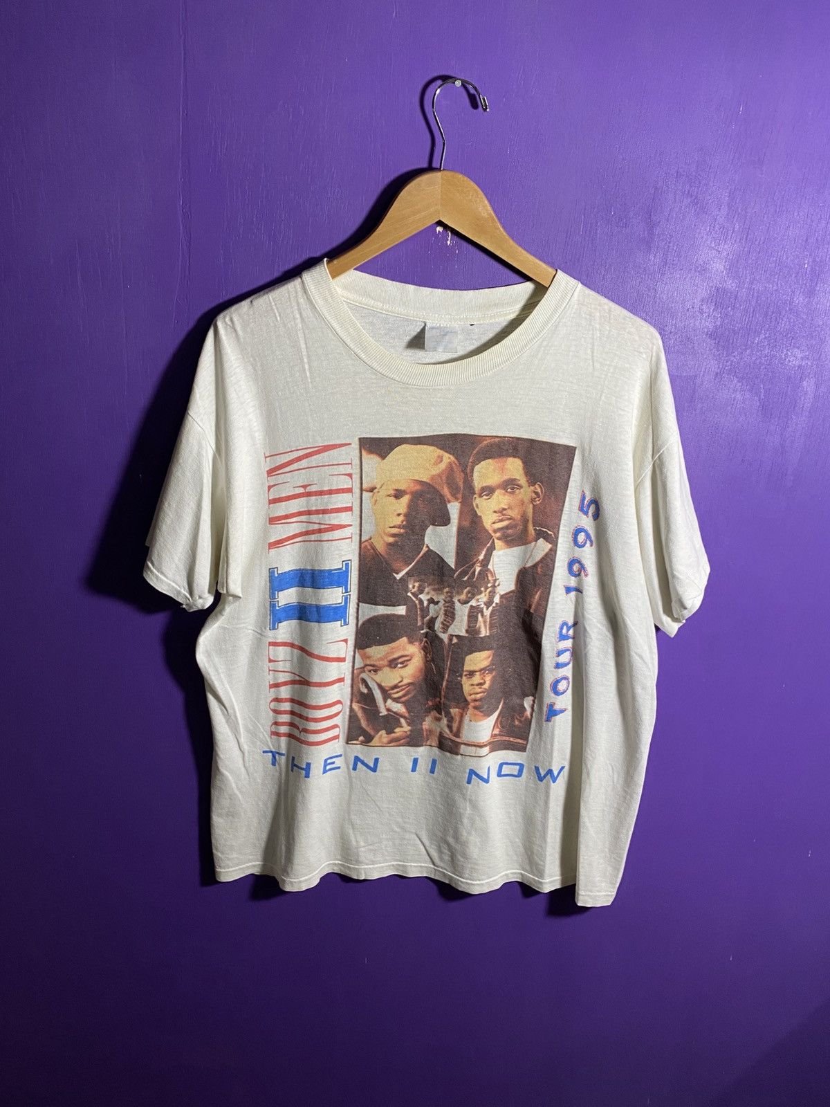 Rap Tees Vintage 1995 Boyz 2 Men then II Now rap tee Size US XL / EU 56 / 4 - 1 Thumbnail