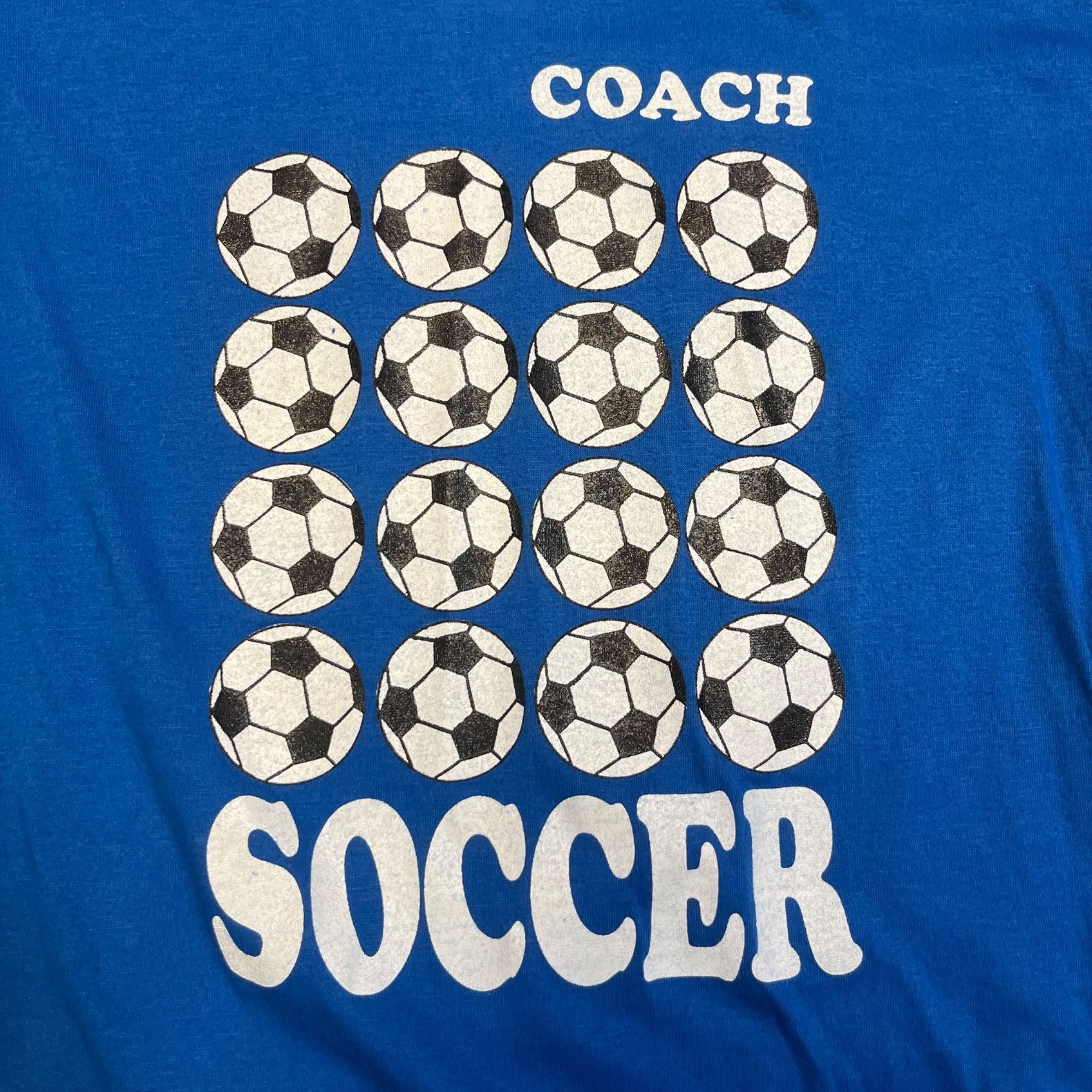 Other M Vintage Single Stitch Soccer Coach T Size US M / EU 48-50 / 2 - 3 Thumbnail