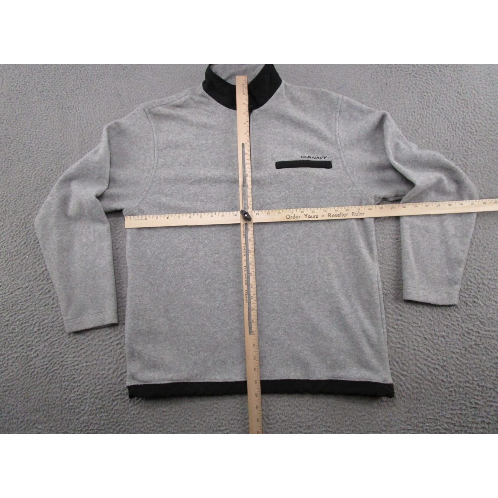 Old Navy VINTAGE Old Navy Jacket 1/4 Zip Fleece Gray Black Size L Mens Pullover Size US L / EU 52-54 / 3 - 4 Thumbnail