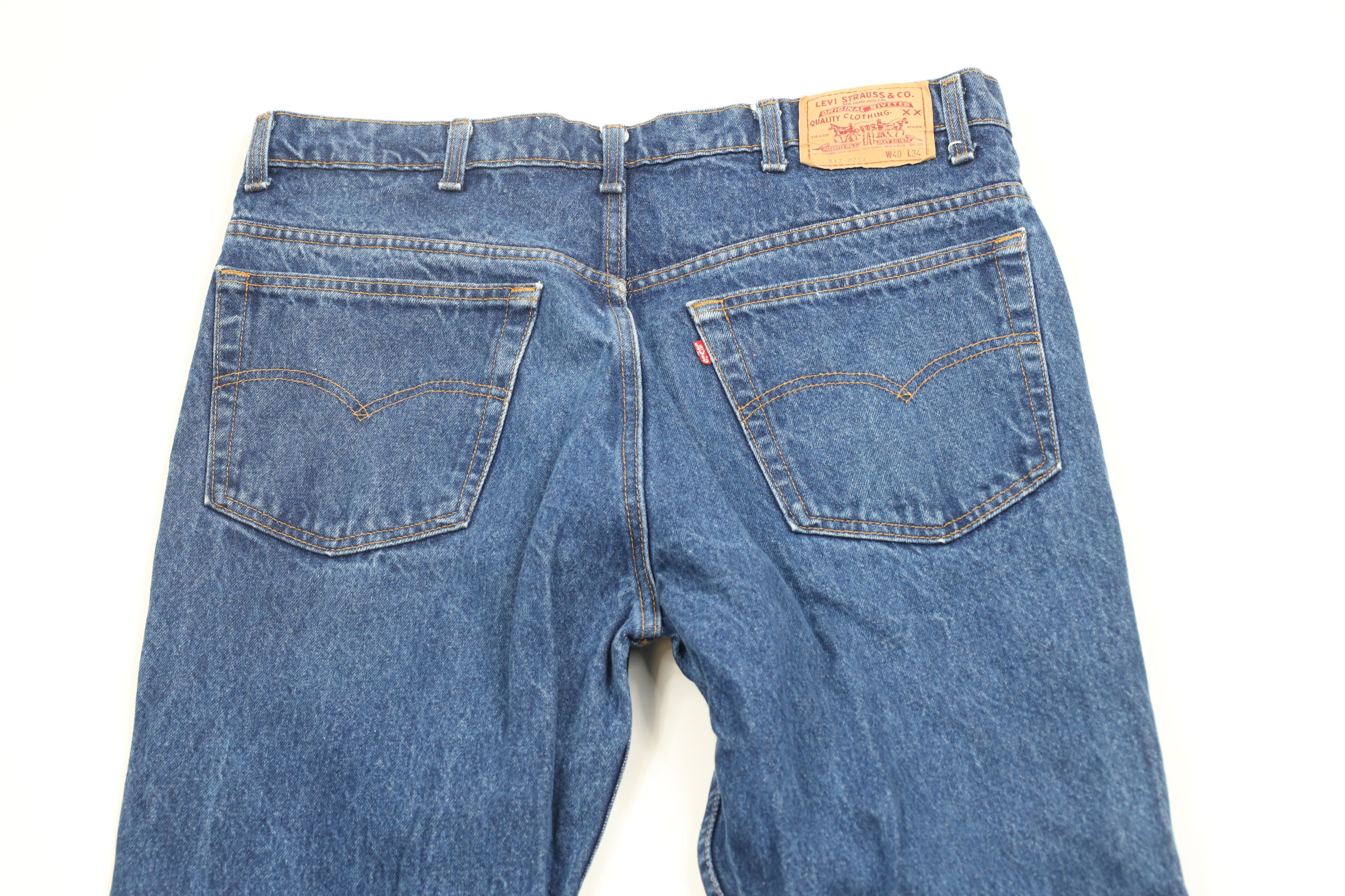 Levi's × Vintage Vintage 80s Levis 517xx Flared Wide Leg Bootcut Jeans USA Size US 38 / EU 54 - 7 Thumbnail