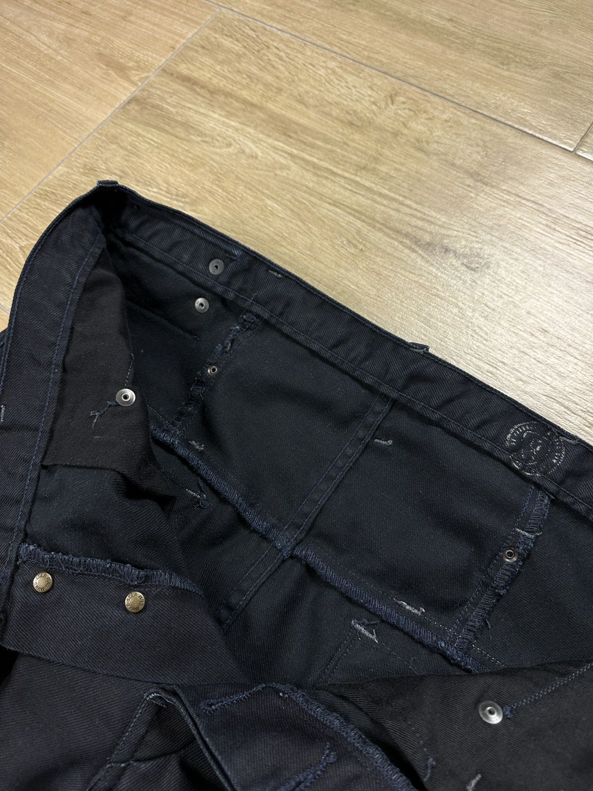 G-Star × Vintage Vintage Y2K G-Star Raw Waxed Denim Pants Size US 30 / EU 46 - 12 Thumbnail
