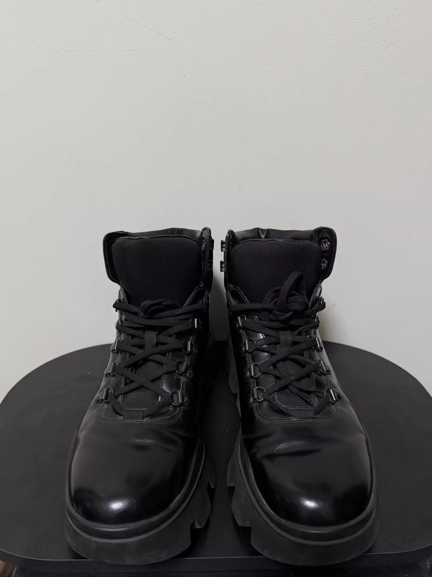 Prada Prada 10s Thick Serrated Sole Hiking Boot 6 Size US 6 / EU 39 - 3 Thumbnail